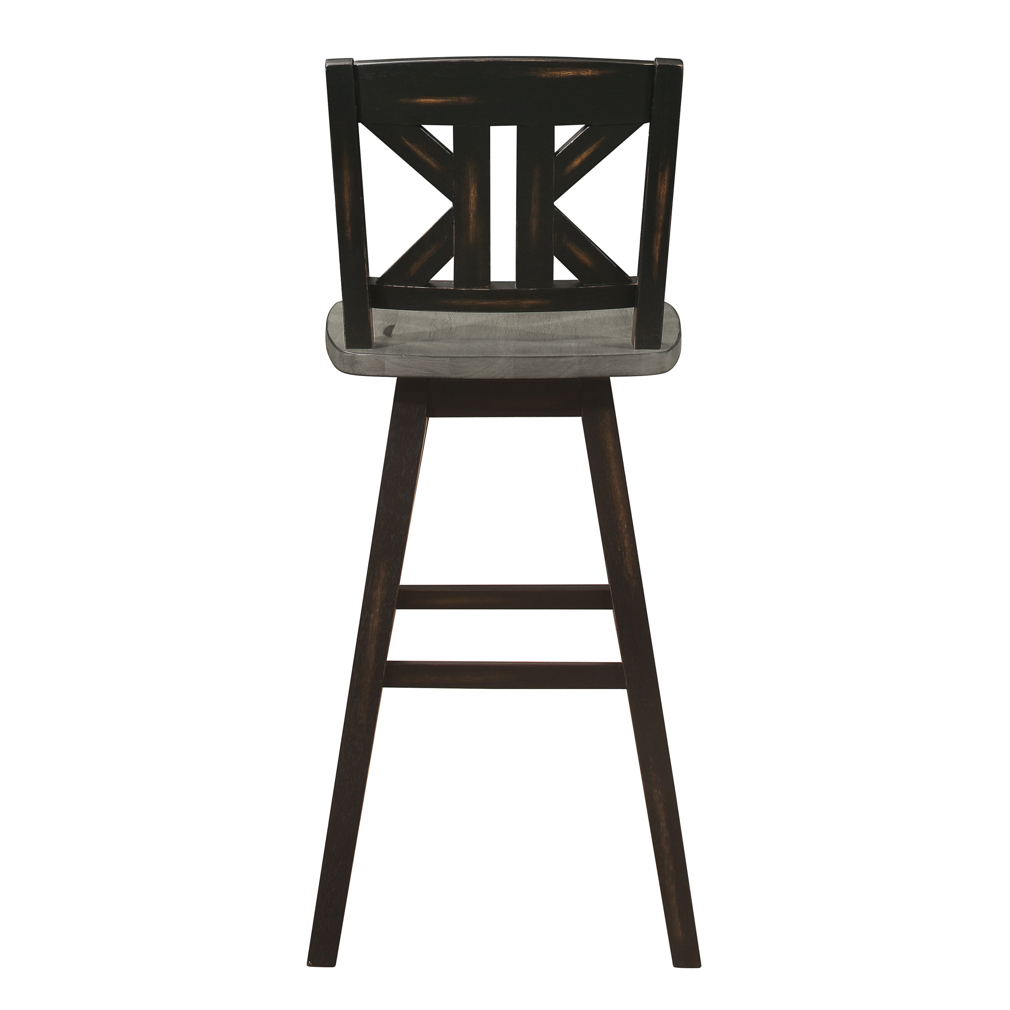 Amsonia Black Swivel Pub Counter Height Chairs, Set of 2 - 5602-29BKS1 - Bien Home Furniture & Electronics