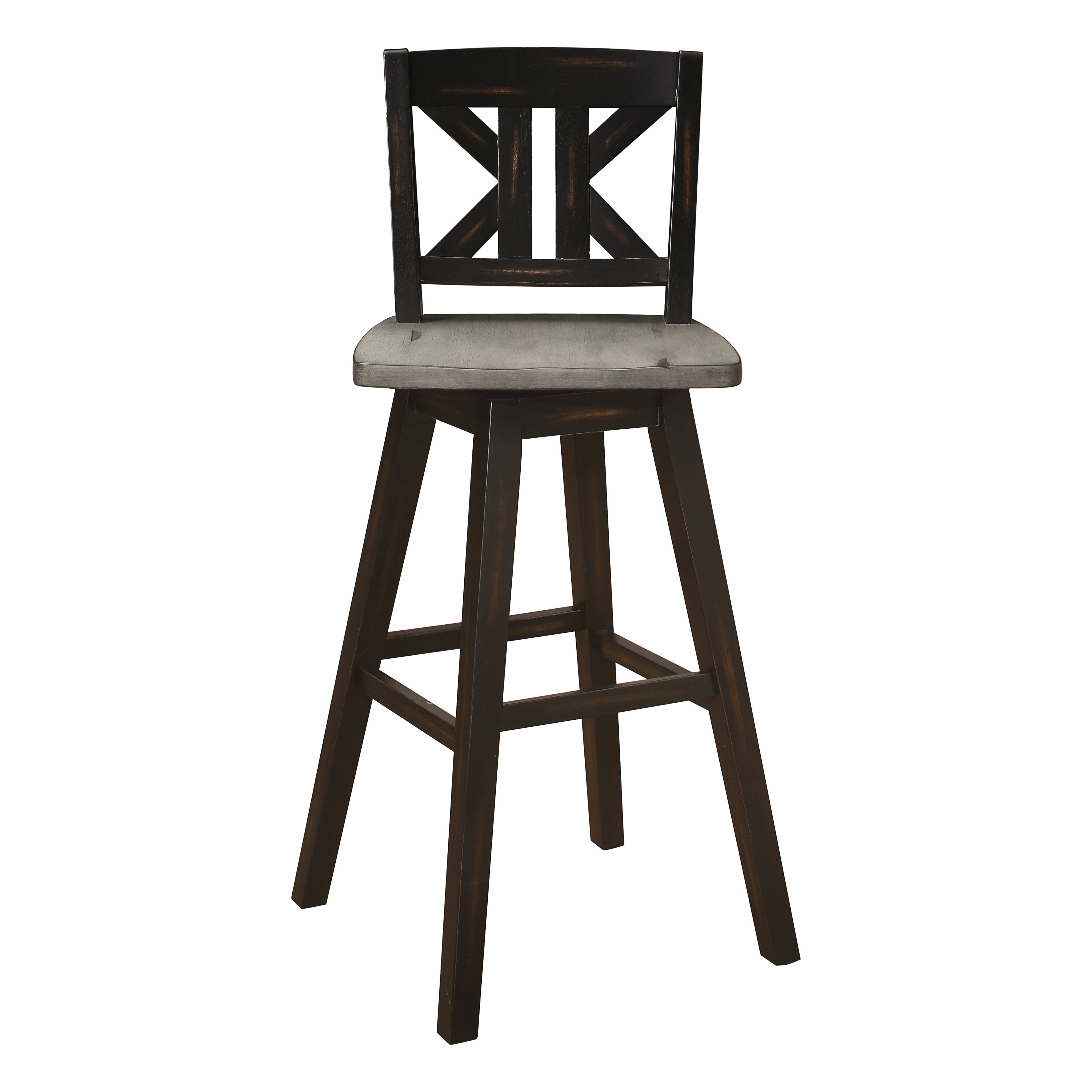 Amsonia Black Swivel Pub Counter Height Chairs, Set of 2 - 5602-29BKS1 - Bien Home Furniture & Electronics