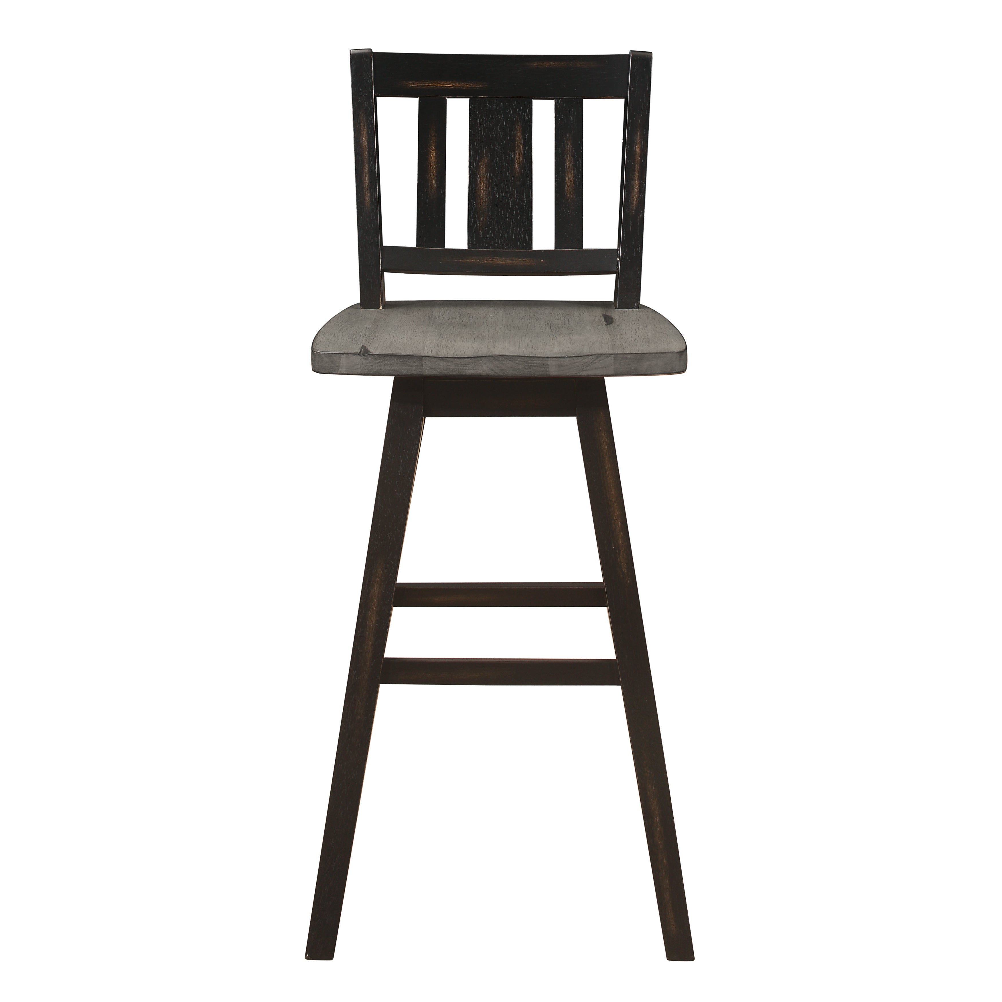 Amsonia Black Swivel Pub Counter Height Chairs, Set of 2 - 5602-29BKS2 - Bien Home Furniture & Electronics