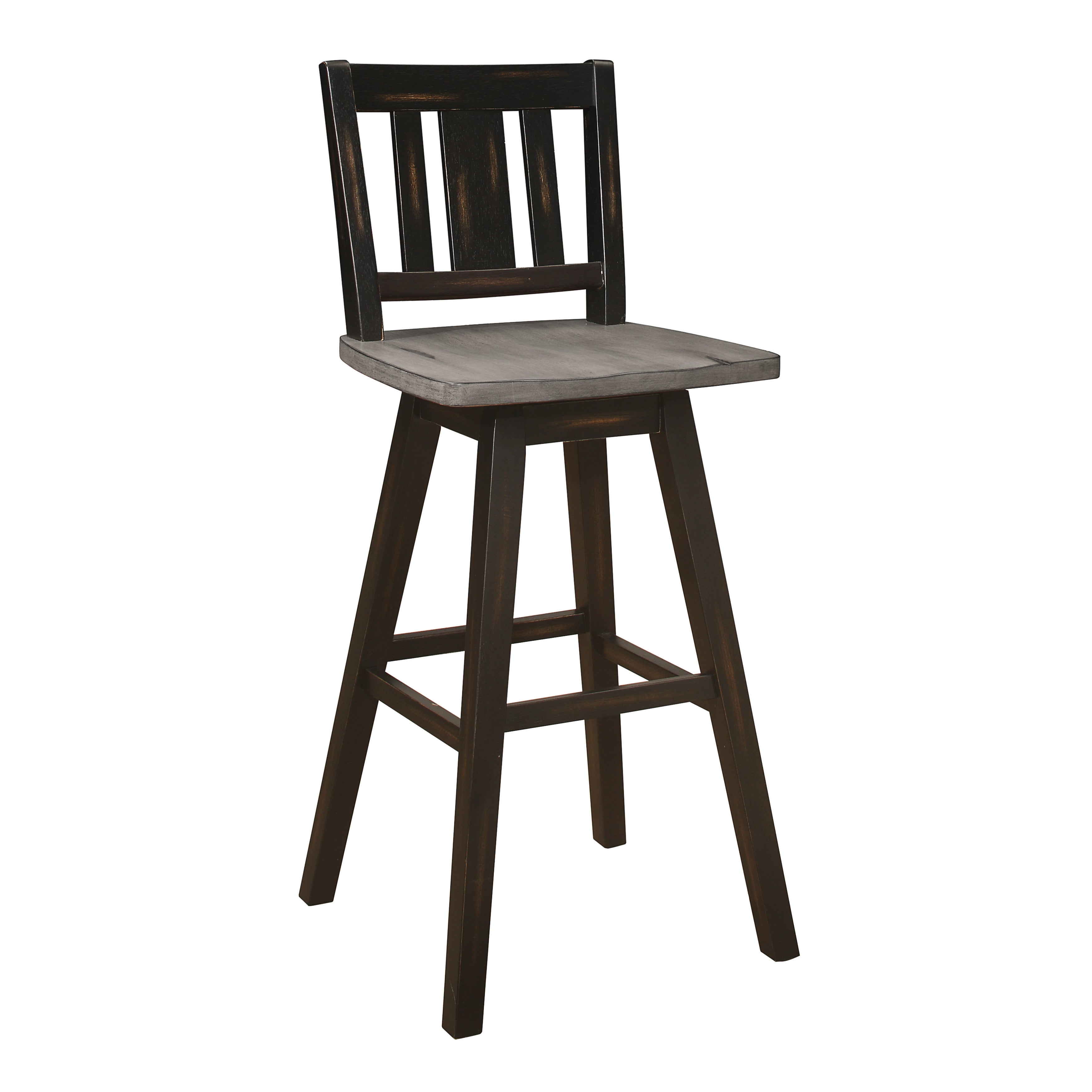Amsonia Black Swivel Pub Counter Height Chairs, Set of 2 - 5602-29BKS2 - Bien Home Furniture & Electronics