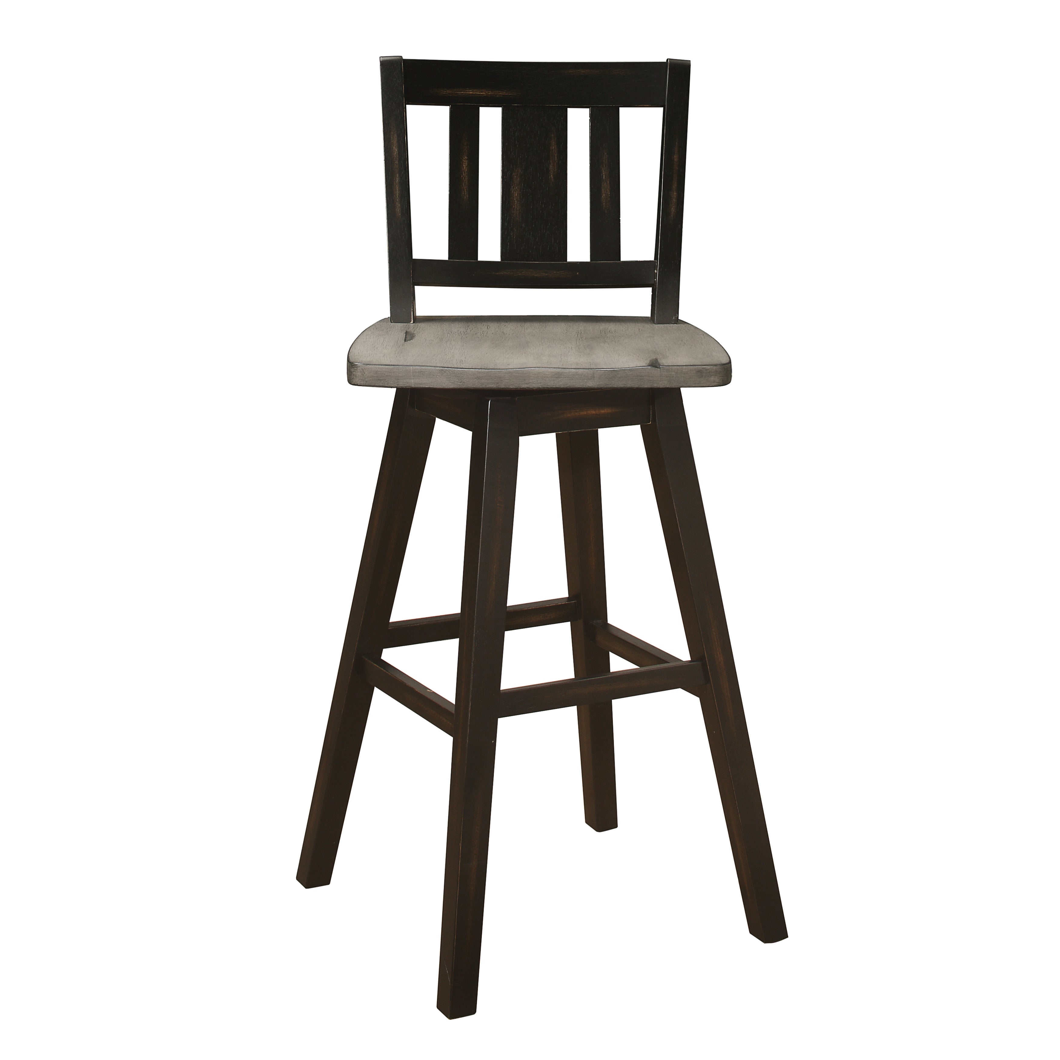 Amsonia Black Swivel Pub Counter Height Chairs, Set of 2 - 5602-29BKS2 - Bien Home Furniture & Electronics