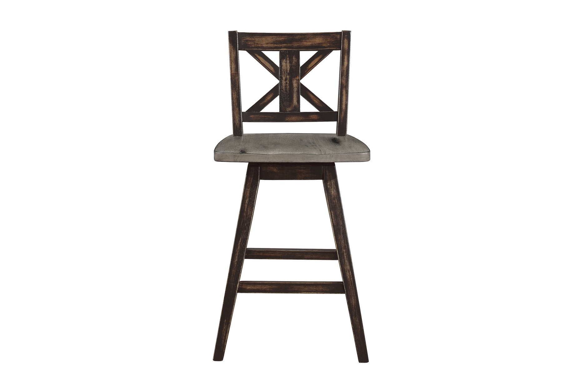 Amsonia Gray/Black Counter Height Set - SET | 5602-36 | 5602-24BK(4) - Bien Home Furniture & Electronics