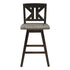 Amsonia Gray/Black Swivel Counter Height Chairs, Set of 2 - 5602-24BKS1 - Bien Home Furniture & Electronics