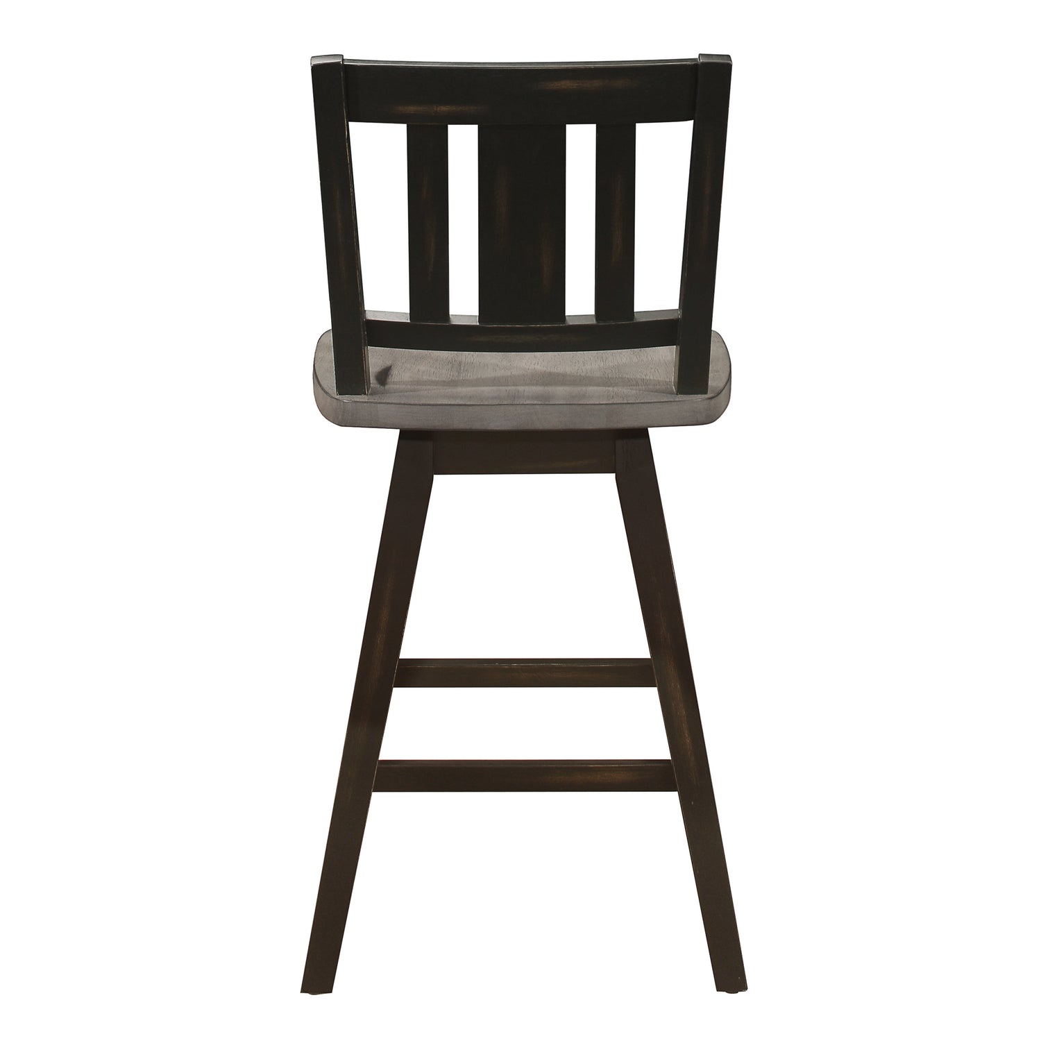 Amsonia Gray/Black Swivel Counter Height Chairs, Set of 2 - 5602-24BKS2 - Bien Home Furniture & Electronics