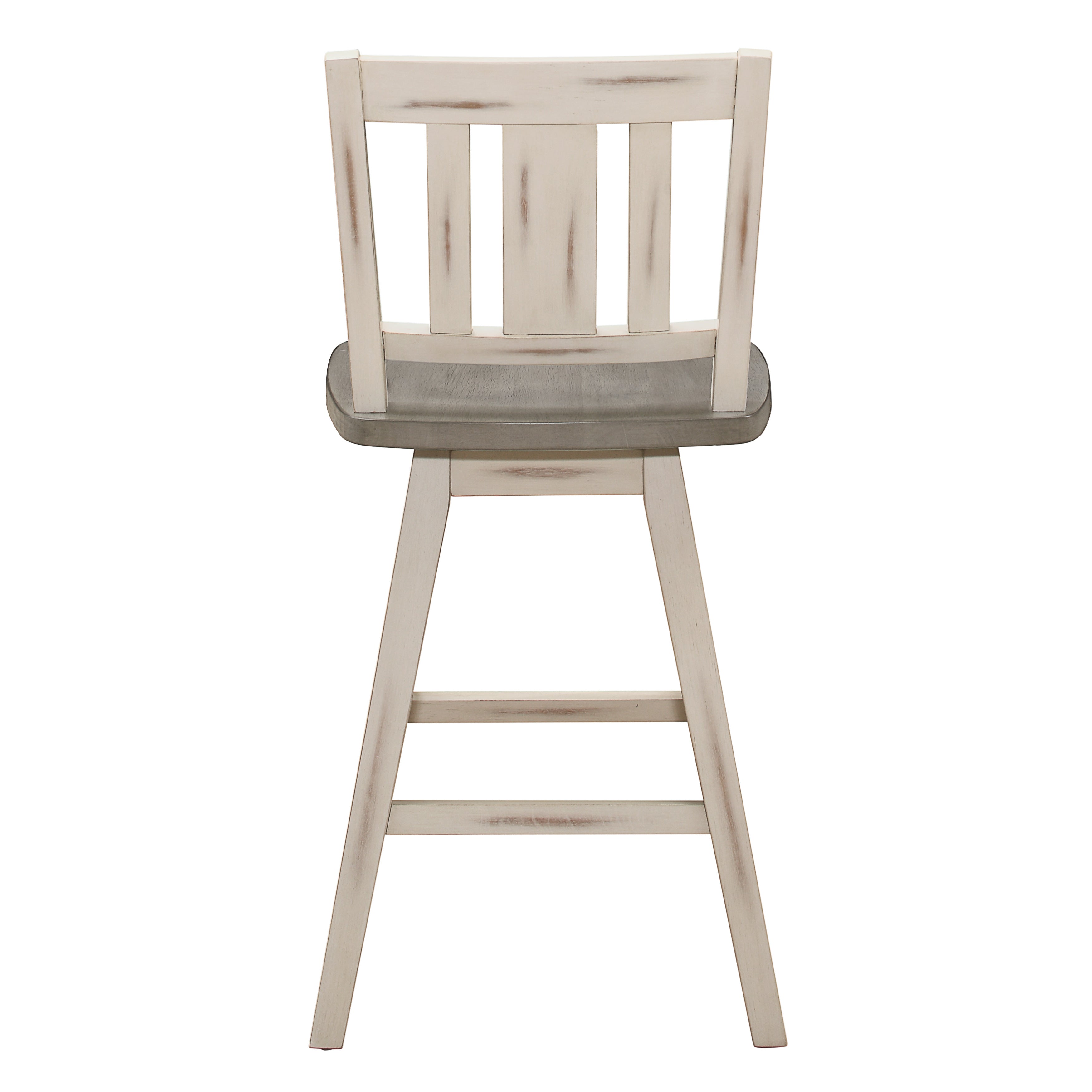 Amsonia Gray/White Swivel Counter Height Chairs, Set of 2 - 5602-24WTS2 - Bien Home Furniture & Electronics