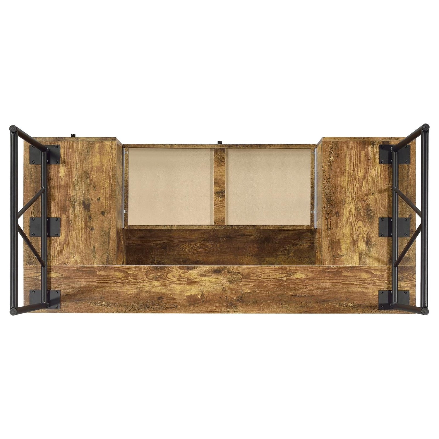 Analiese Antique Nutmeg 4-Drawer Writing Desk - 800999 - Bien Home Furniture & Electronics