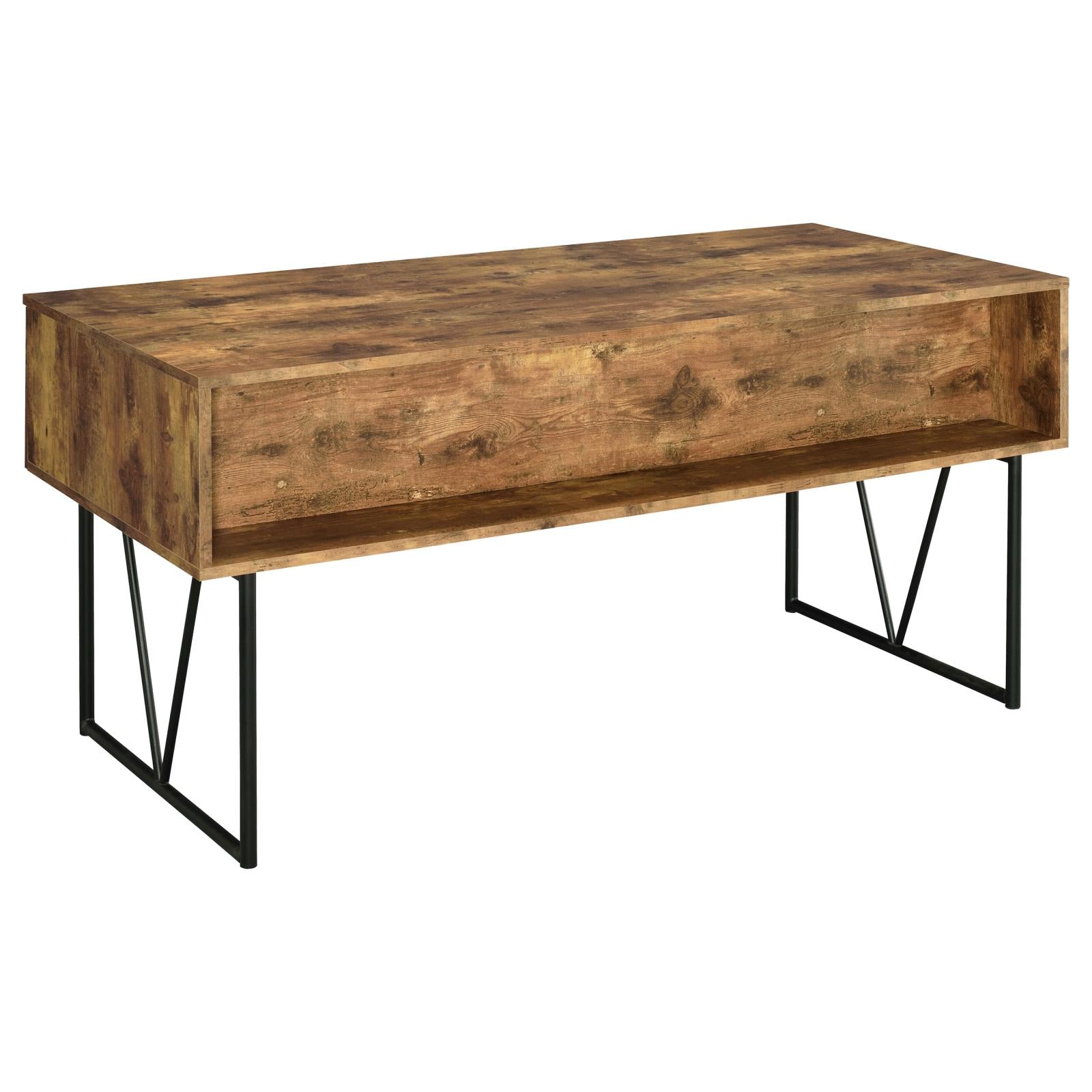 Analiese Antique Nutmeg 4-Drawer Writing Desk - 800999 - Bien Home Furniture & Electronics
