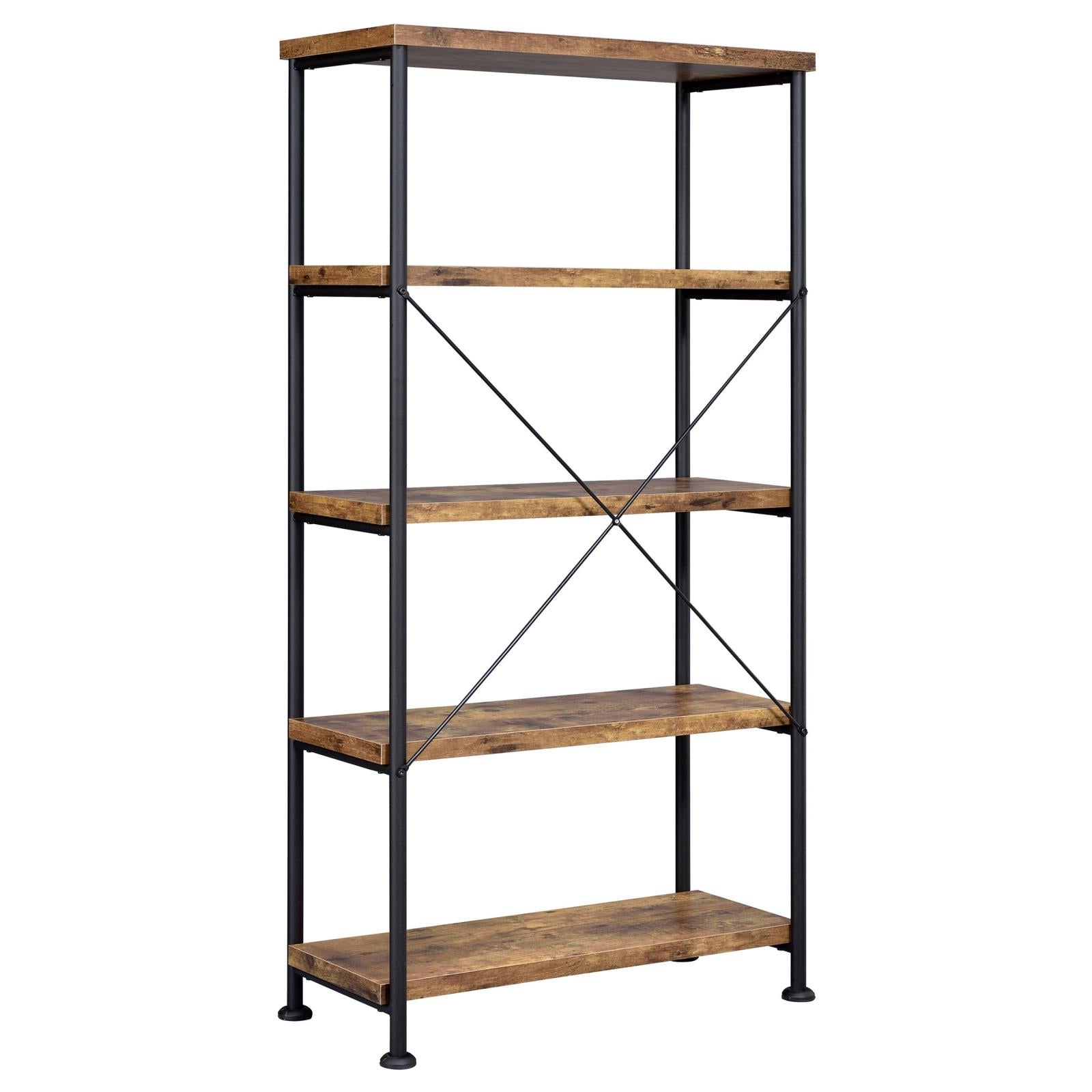 Analiese Antique Nutmeg/Black 2-Piece 3-Drawer Writing Desk Set - 801541-S2 - Bien Home Furniture & Electronics