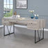 Analiese Gray Driftwood 4-Drawer Writing Desk - 801999 - Bien Home Furniture & Electronics