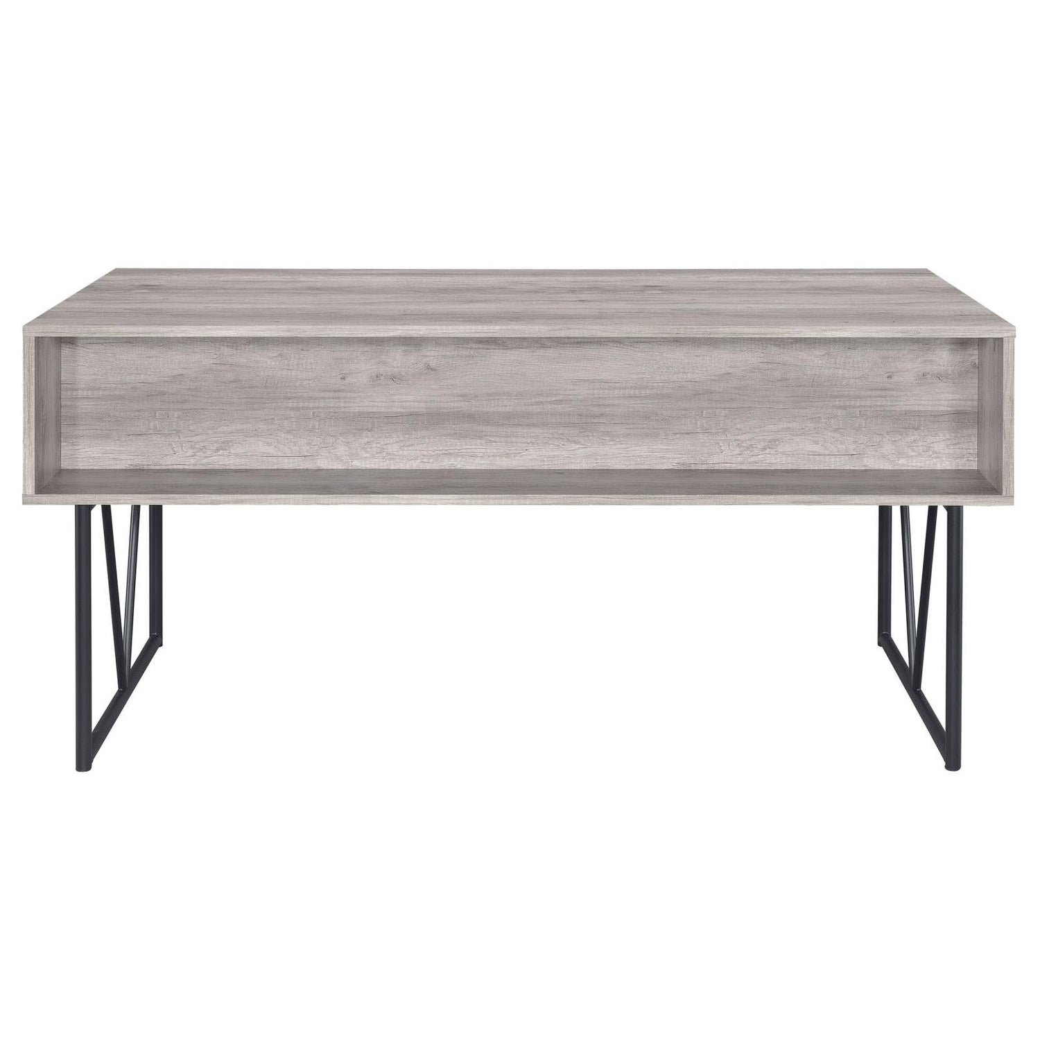 Analiese Gray Driftwood 4-Drawer Writing Desk - 801999 - Bien Home Furniture &amp; Electronics