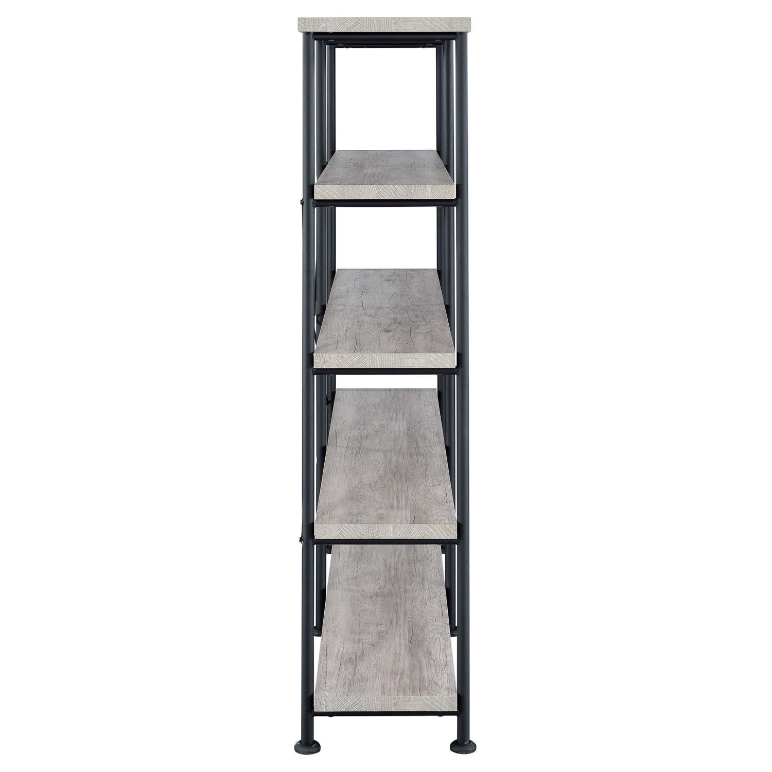 Analiese Gray Driftwood 4-Shelf Open Bookcase - 801544 - Bien Home Furniture & Electronics