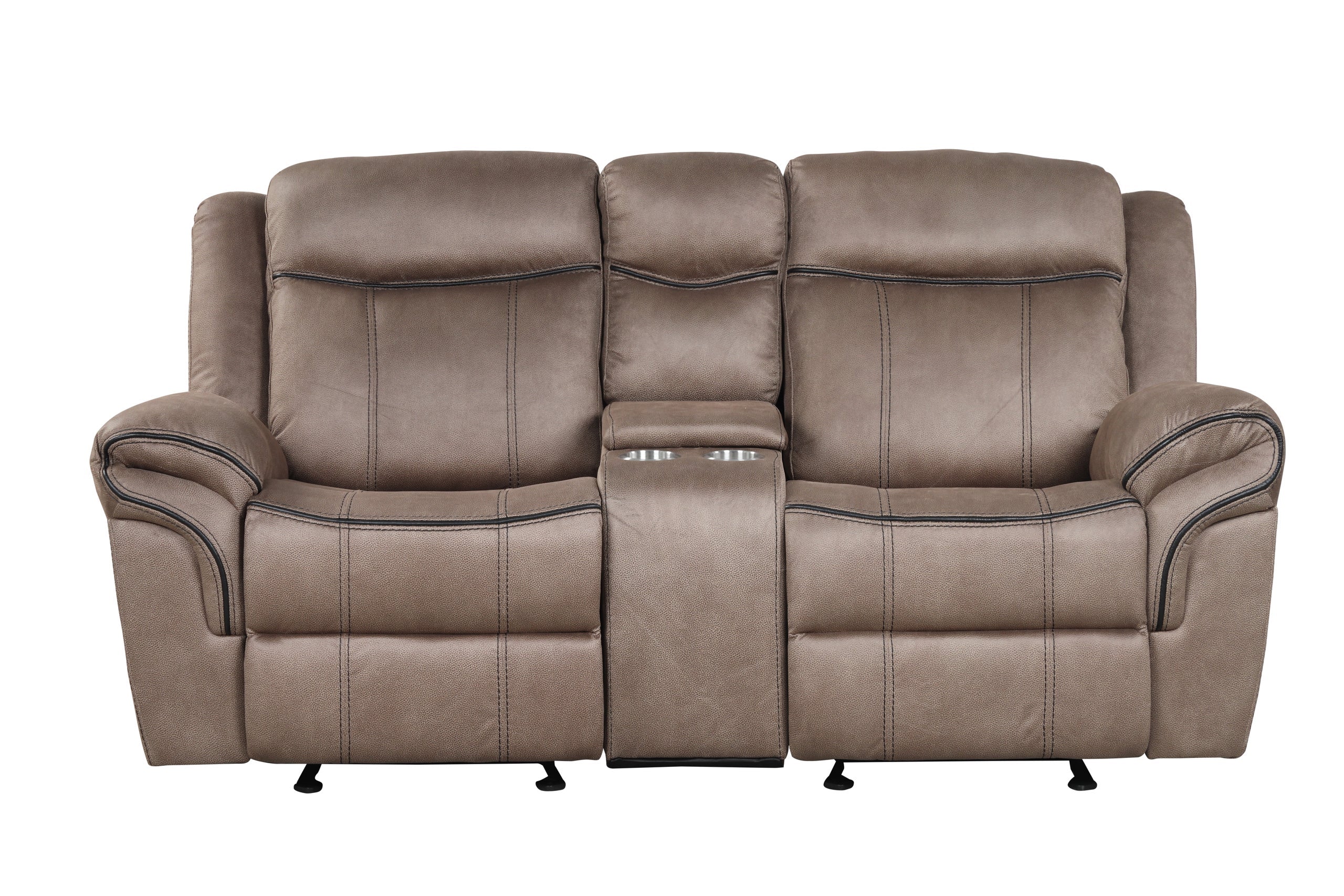 Andres Brown 3-Piece Reclining Living Room Set - Andres Brown - Bien Home Furniture & Electronics