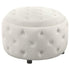Angelina Tufted Storage Round Ottoman Pearl - 915407 - Bien Home Furniture & Electronics
