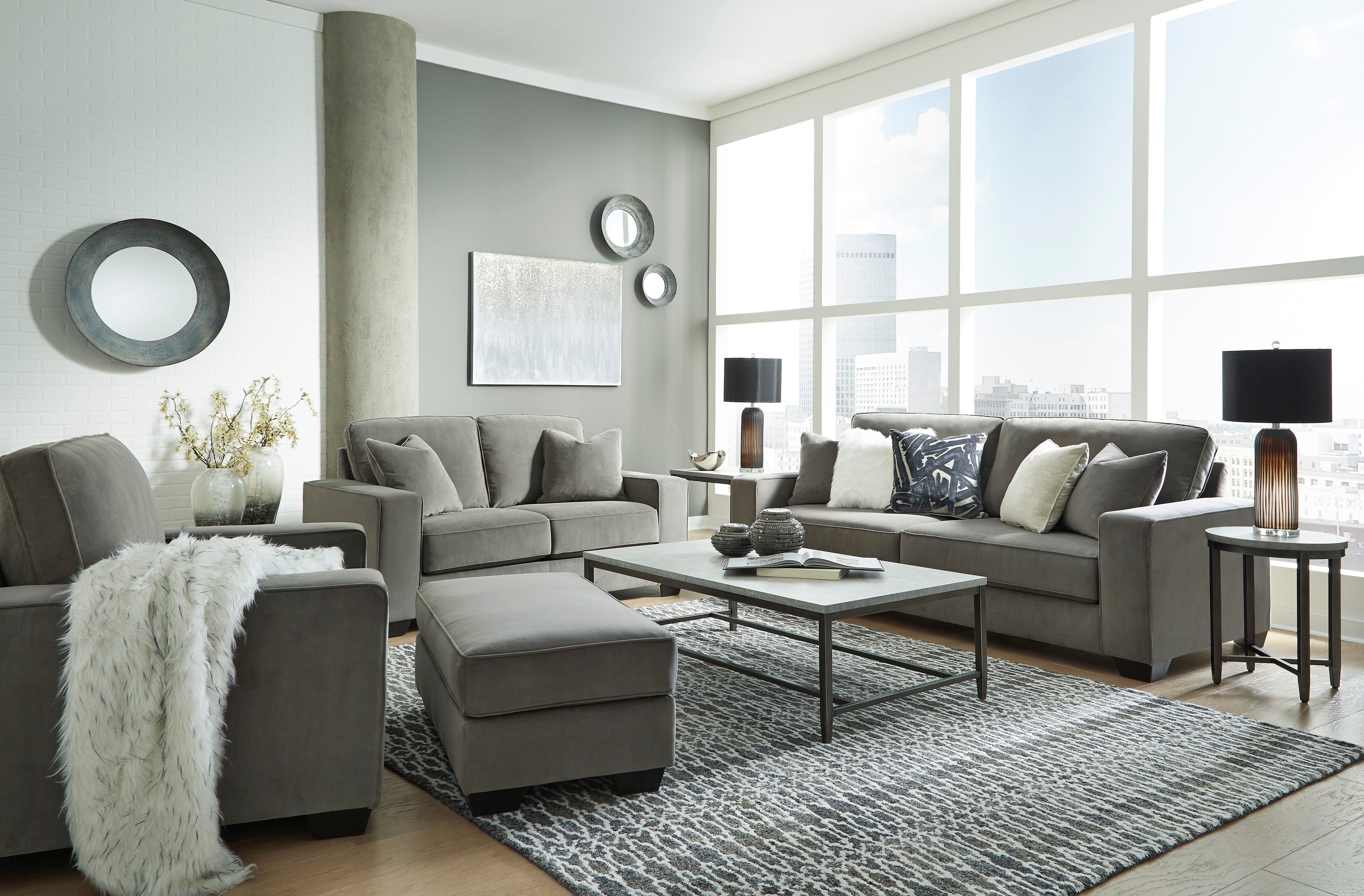 Angleton Sandstone Living Room Set - SET | 6770338 | 6770335 - Bien Home Furniture &amp; Electronics