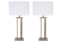 Aniela Silver Finish Table Lamp, Set of 2 - L204054 - Bien Home Furniture & Electronics