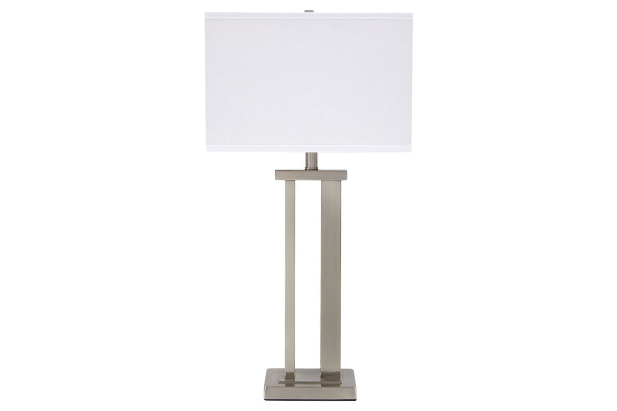 Aniela Silver Finish Table Lamp, Set of 2 - L204054 - Bien Home Furniture & Electronics