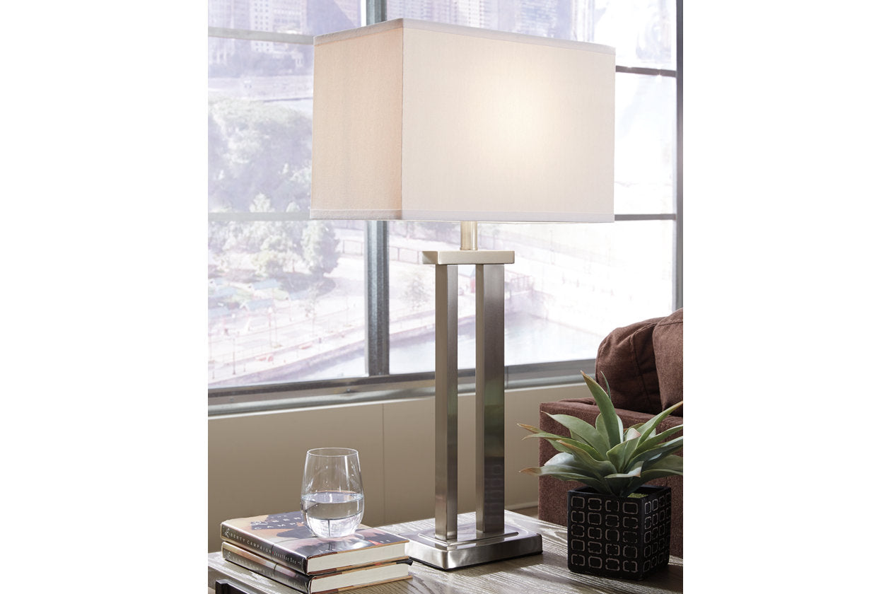 Aniela Silver Finish Table Lamp, Set of 2 - L204054 - Bien Home Furniture & Electronics