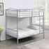 Anson Silver Twin over Twin Bunk Bed with Ladder - 400730T - Bien Home Furniture & Electronics