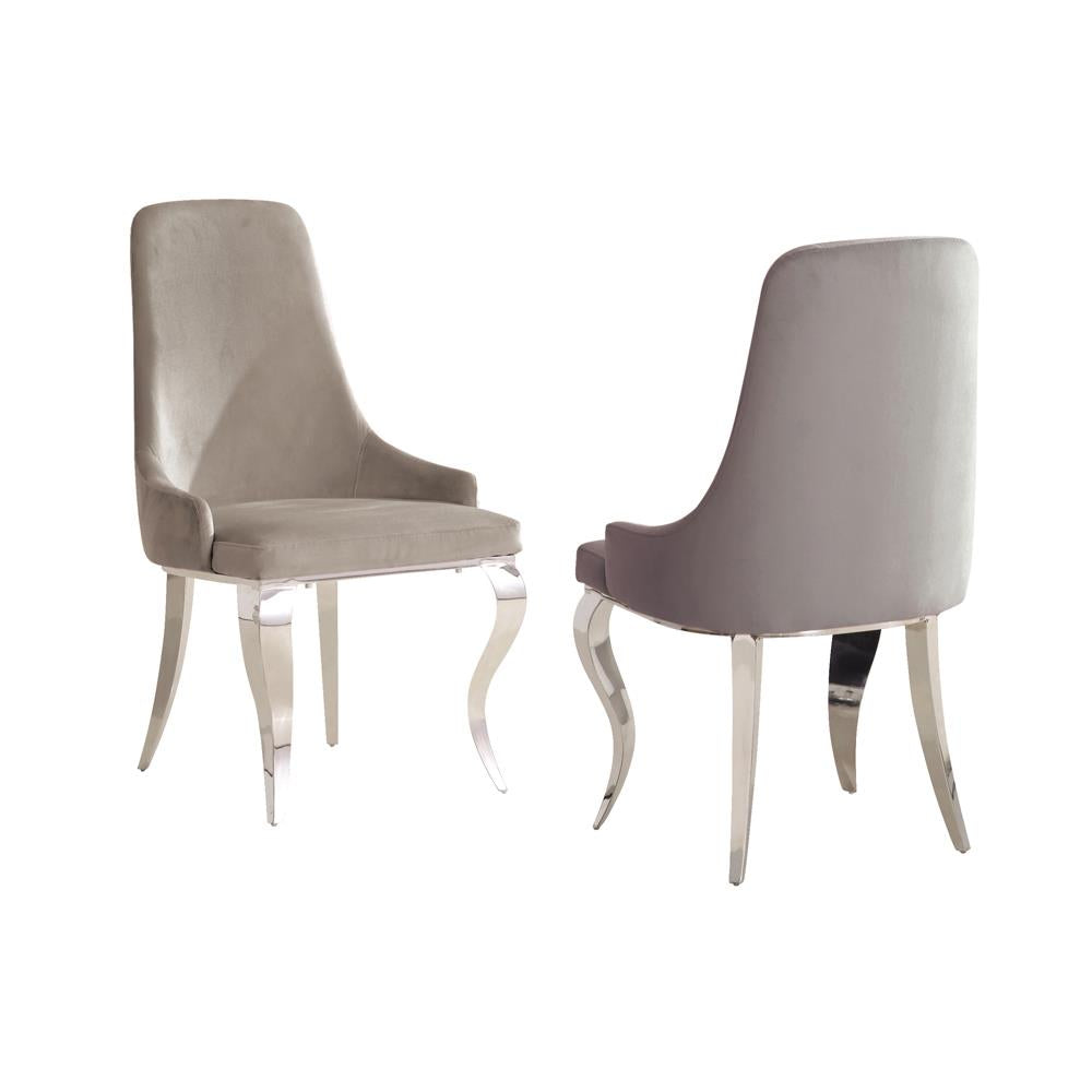 Antoine Upholstered Demi Arm Dining Chairs, Set of 2 - 108812 - Bien Home Furniture &amp; Electronics