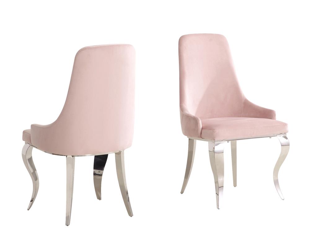 Antoine Upholstered Demi Arm Dining Chairs, Set of 2 - 108813 - Bien Home Furniture & Electronics