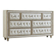 Antonella Ivory/Camel 7-Drawer Upholstered Dresser - 223523 - Bien Home Furniture & Electronics