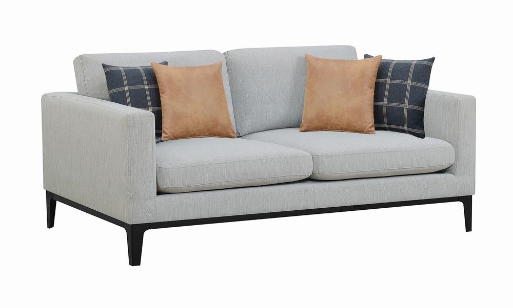 Apperson Cushioned Back Sofa Light Gray - 508681 - Bien Home Furniture & Electronics