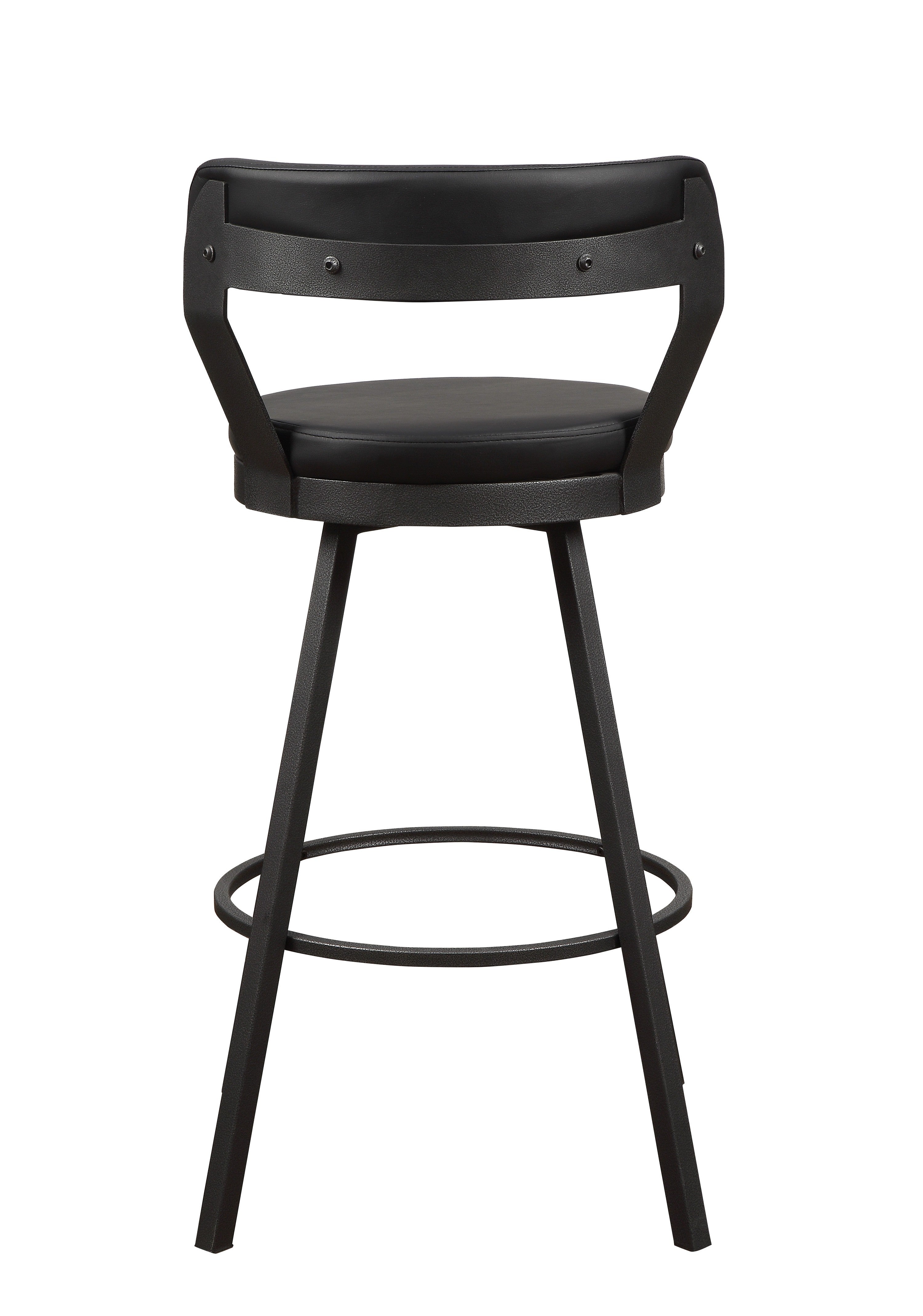 Appert Black/Dark Gray Swivel Pub Height Chair, Set of 2 - 5566-29BK - Bien Home Furniture &amp; Electronics