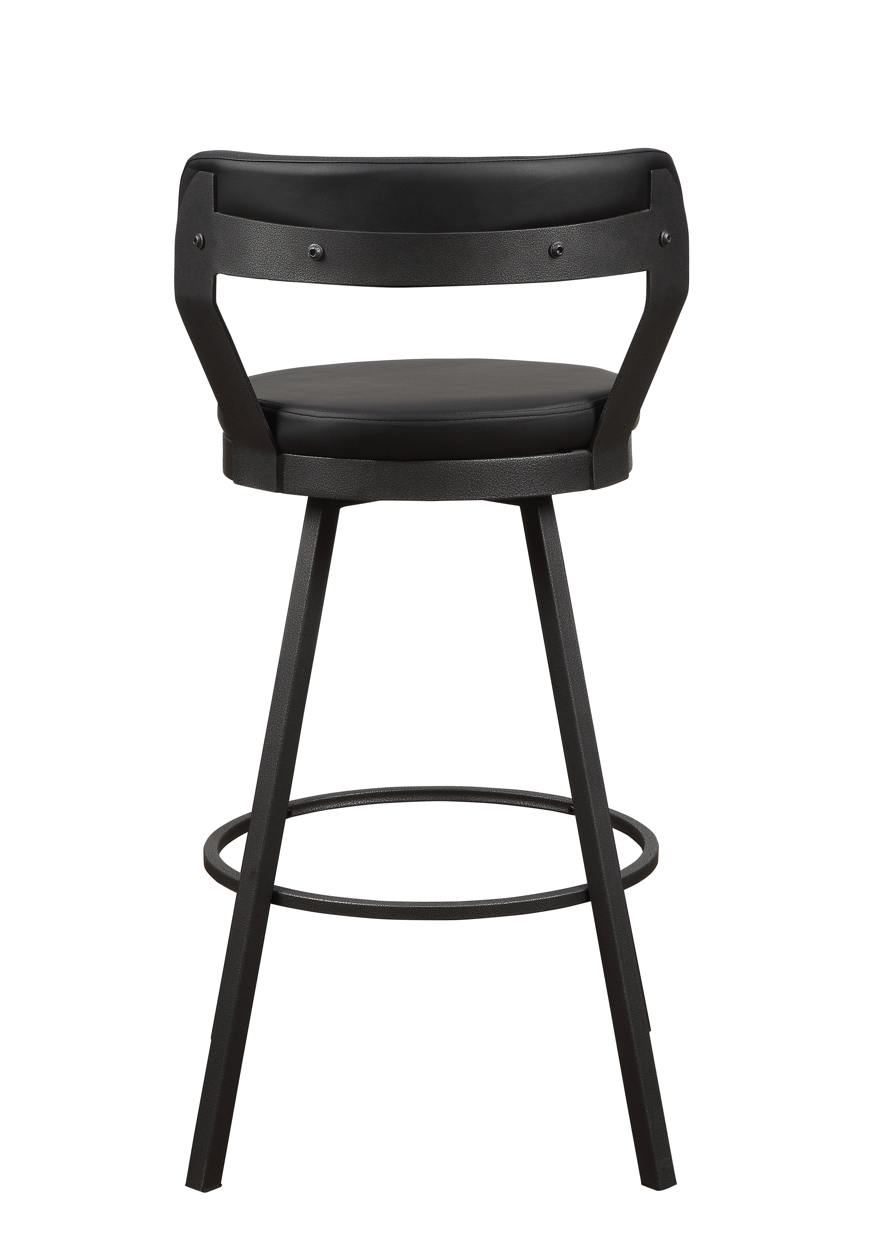 Appert Black/Dark Gray Swivel Pub Height Chair, Set of 2 - 5566-29BK - Bien Home Furniture & Electronics
