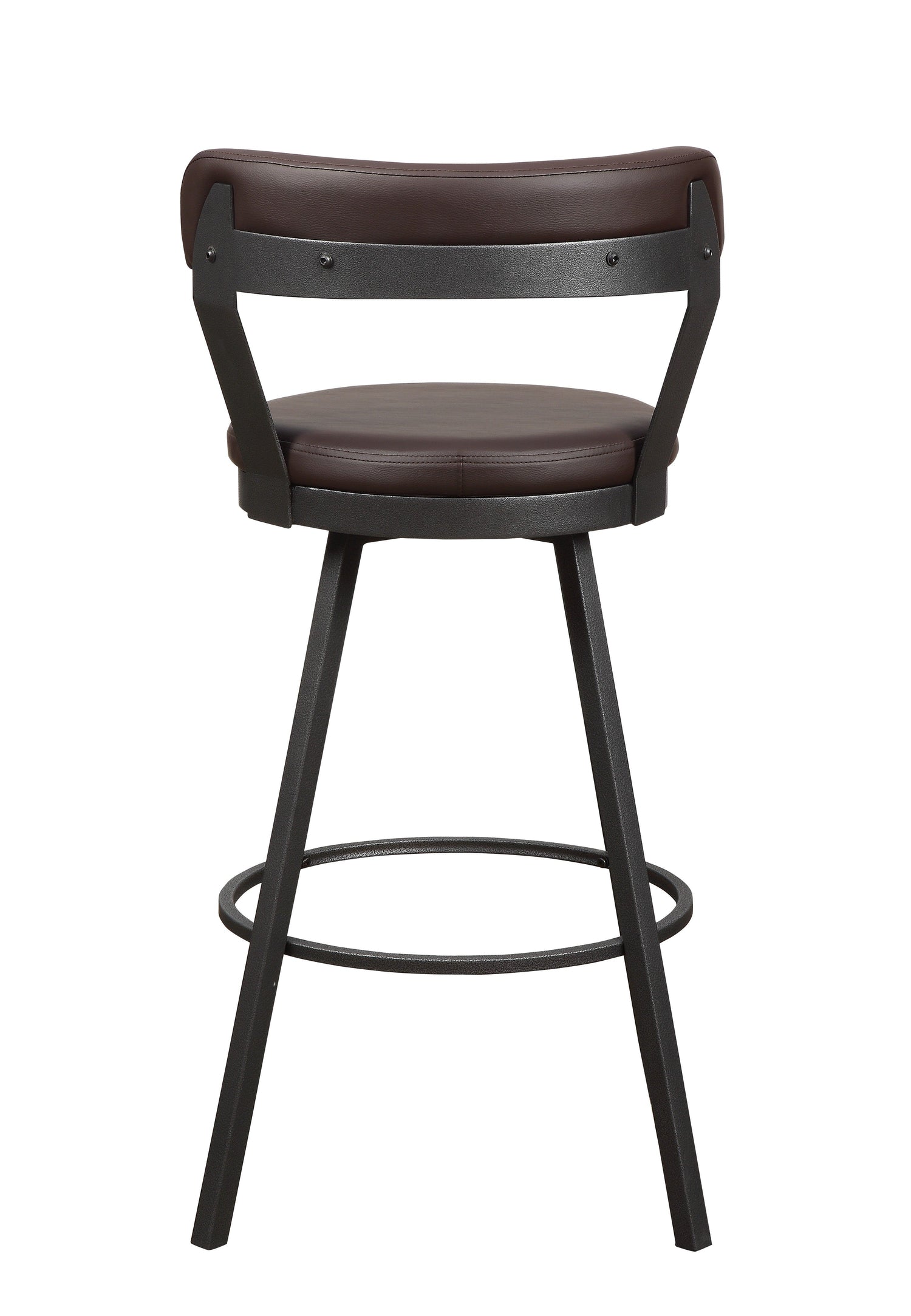 Appert Brown/Dark Gray Swivel Pub Height Chair, Set of 2 - 5566-29BR - Bien Home Furniture &amp; Electronics