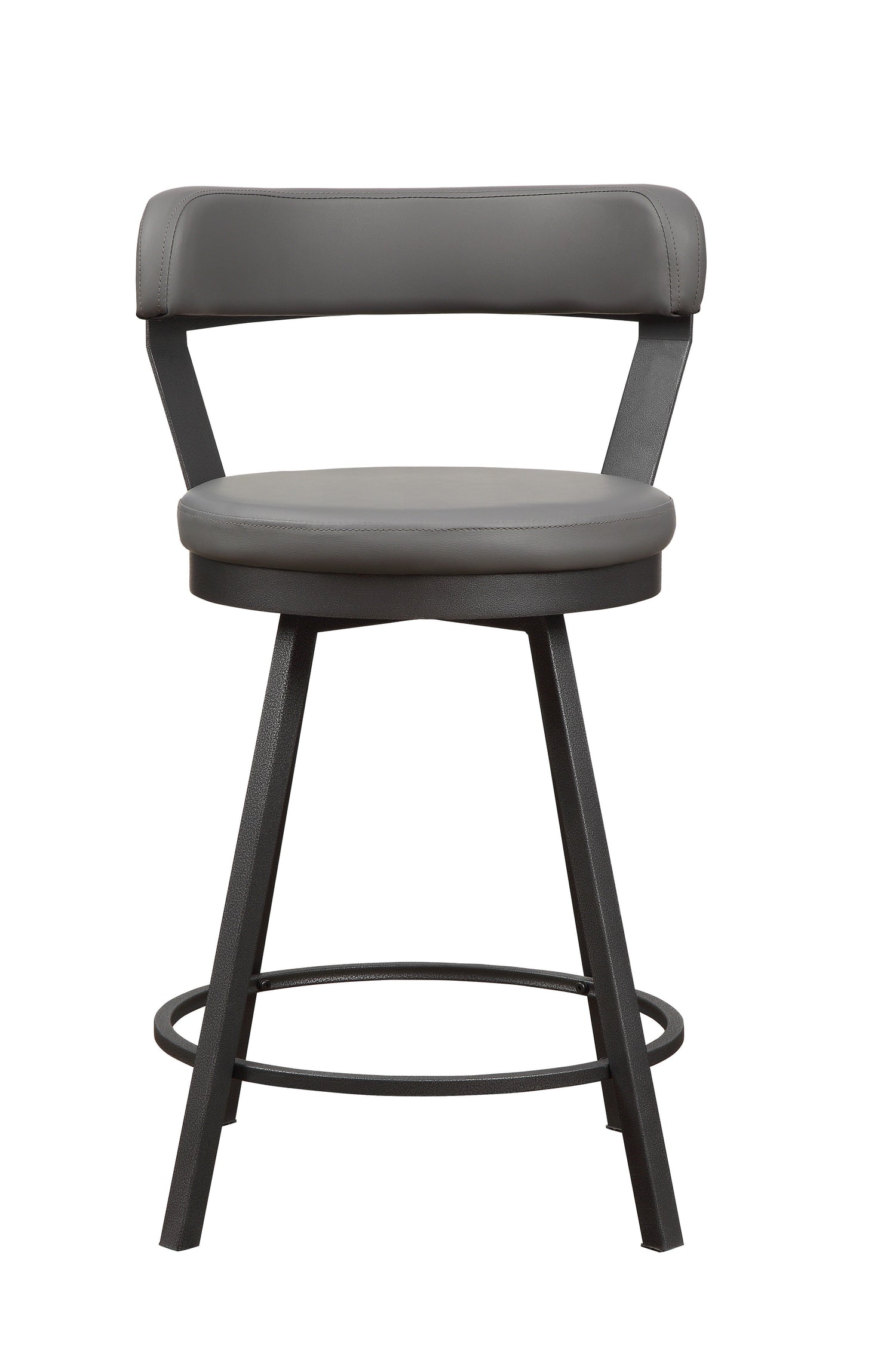 Appert Gray/Dark Gray Swivel Counter Chair, Set of 2 - 5566-24GY - Bien Home Furniture & Electronics