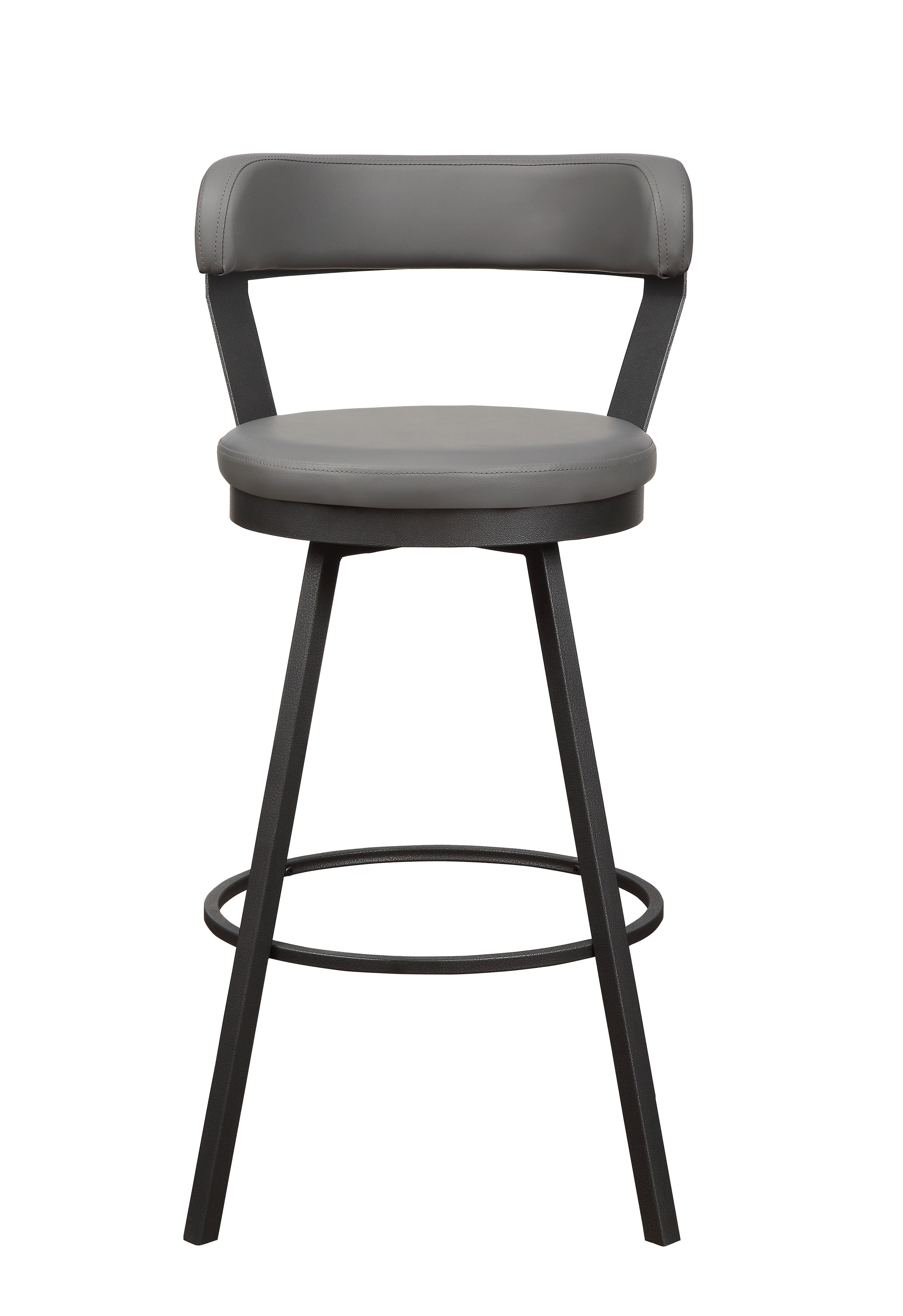 Appert Gray/Dark Gray Swivel Pub Height Chair, Set of 2 - 5566-29GY - Bien Home Furniture & Electronics