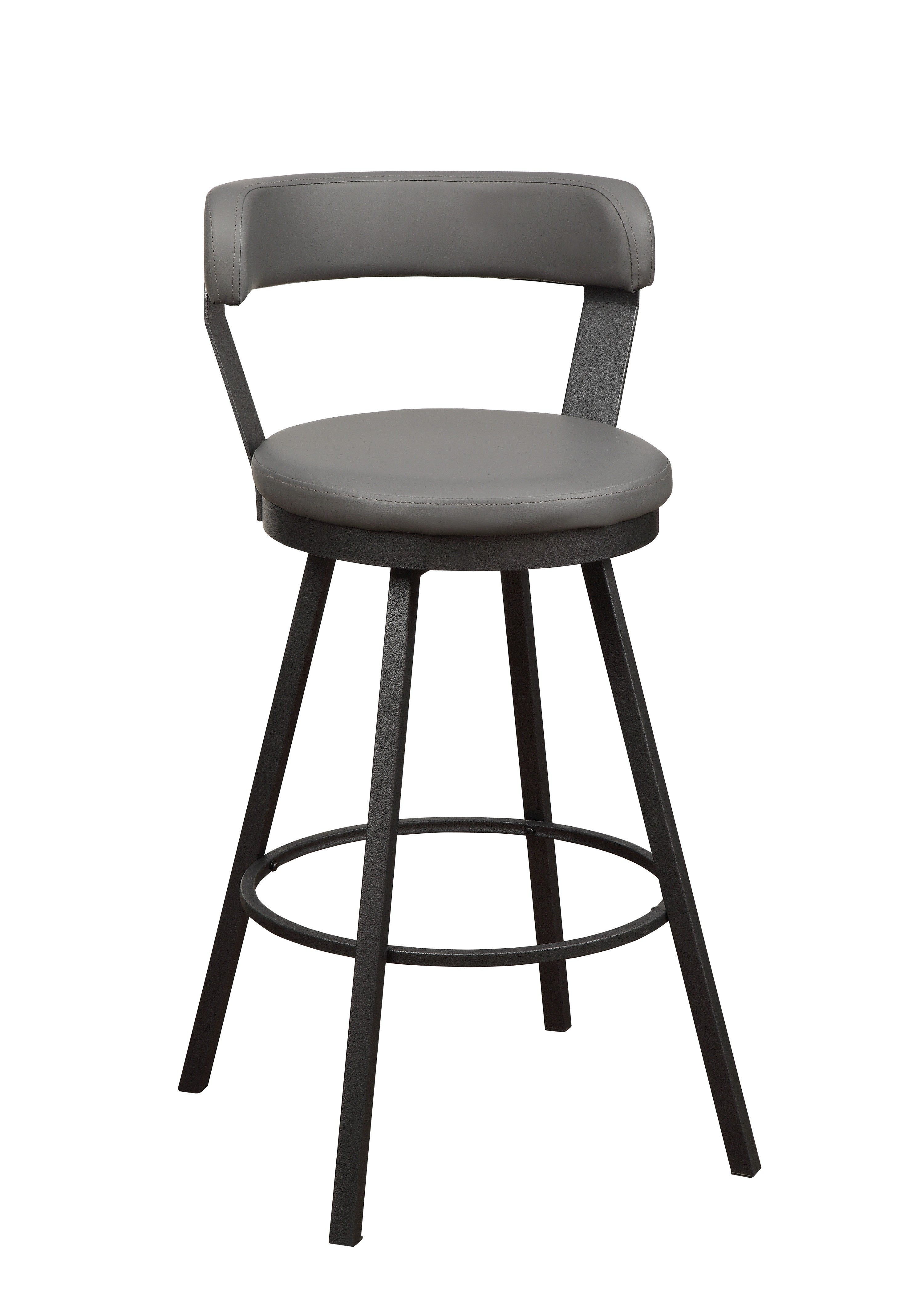 Appert Gray/Dark Gray Swivel Pub Height Chair, Set of 2 - 5566-29GY - Bien Home Furniture & Electronics