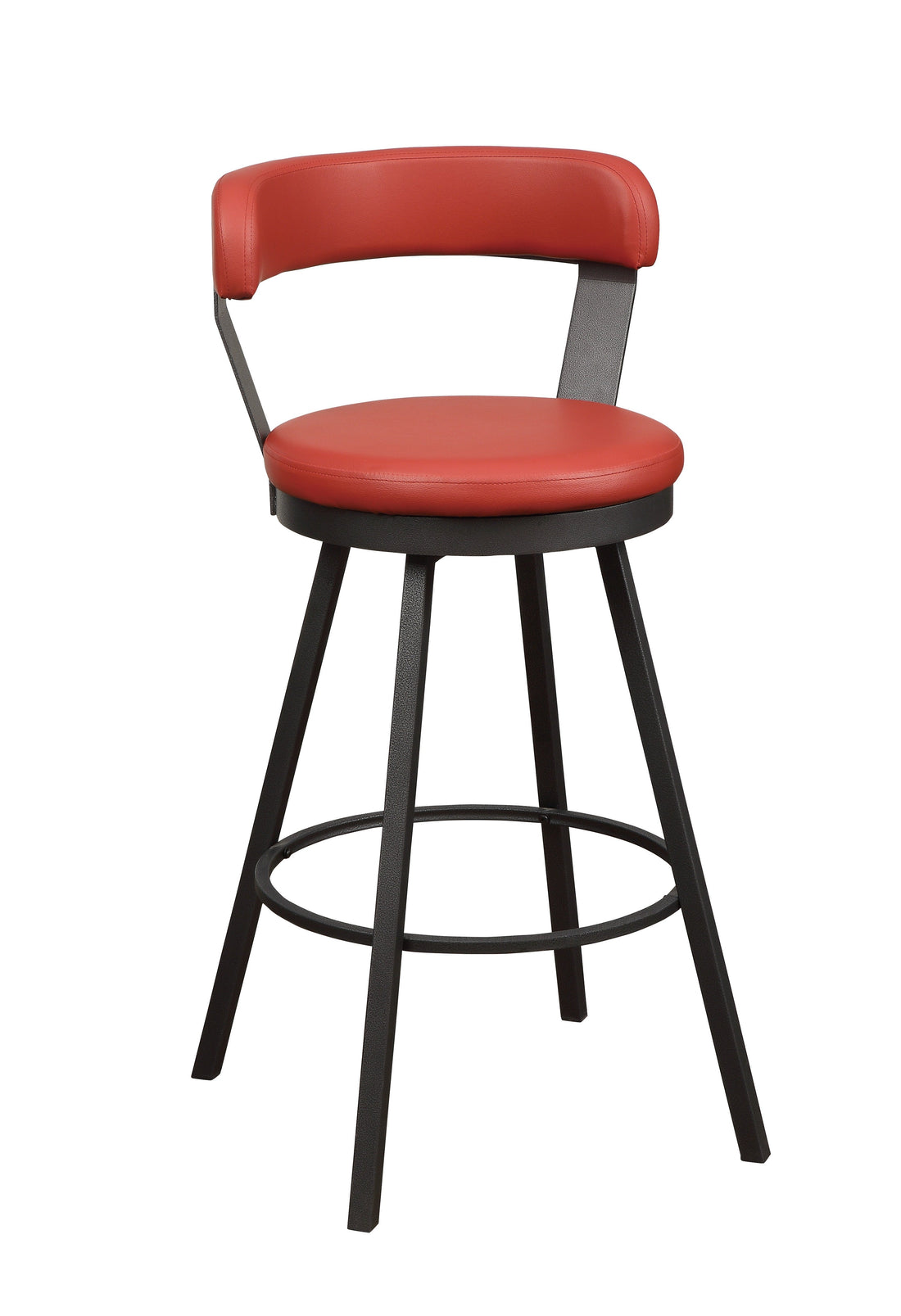 Appert Red/Dark Gray Swivel Pub Height Chair, Set of 2 - 5566-29RD - Bien Home Furniture &amp; Electronics
