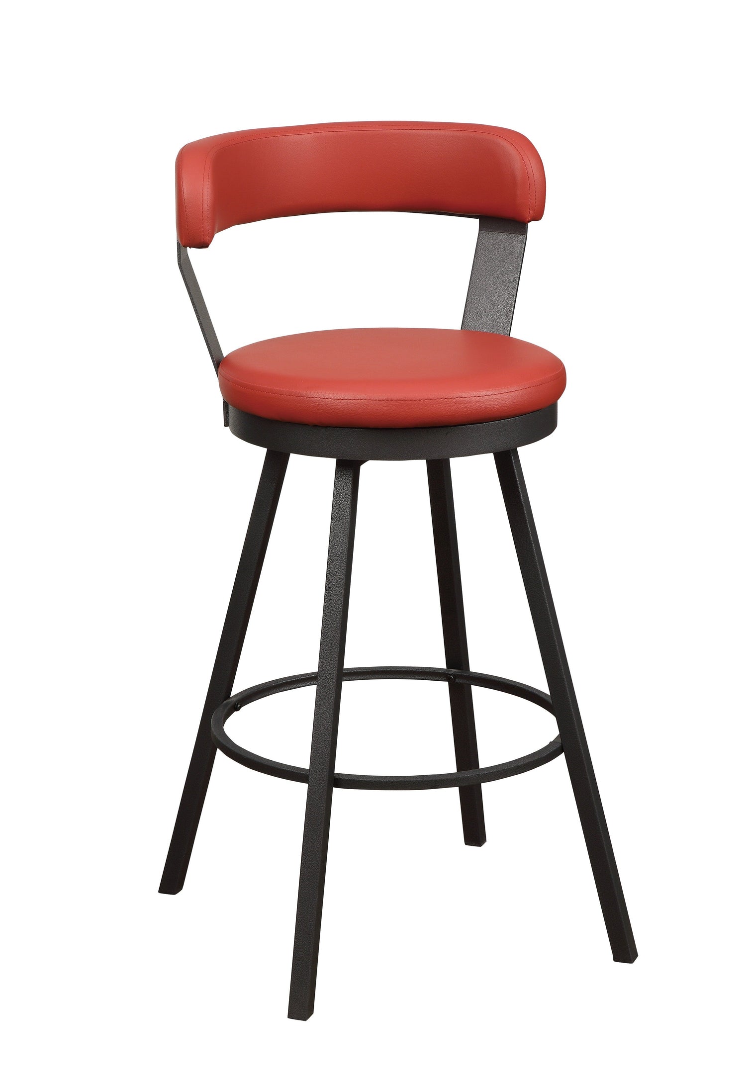 Appert Red/Dark Gray Swivel Pub Height Chair, Set of 2 - 5566-29RD - Bien Home Furniture & Electronics