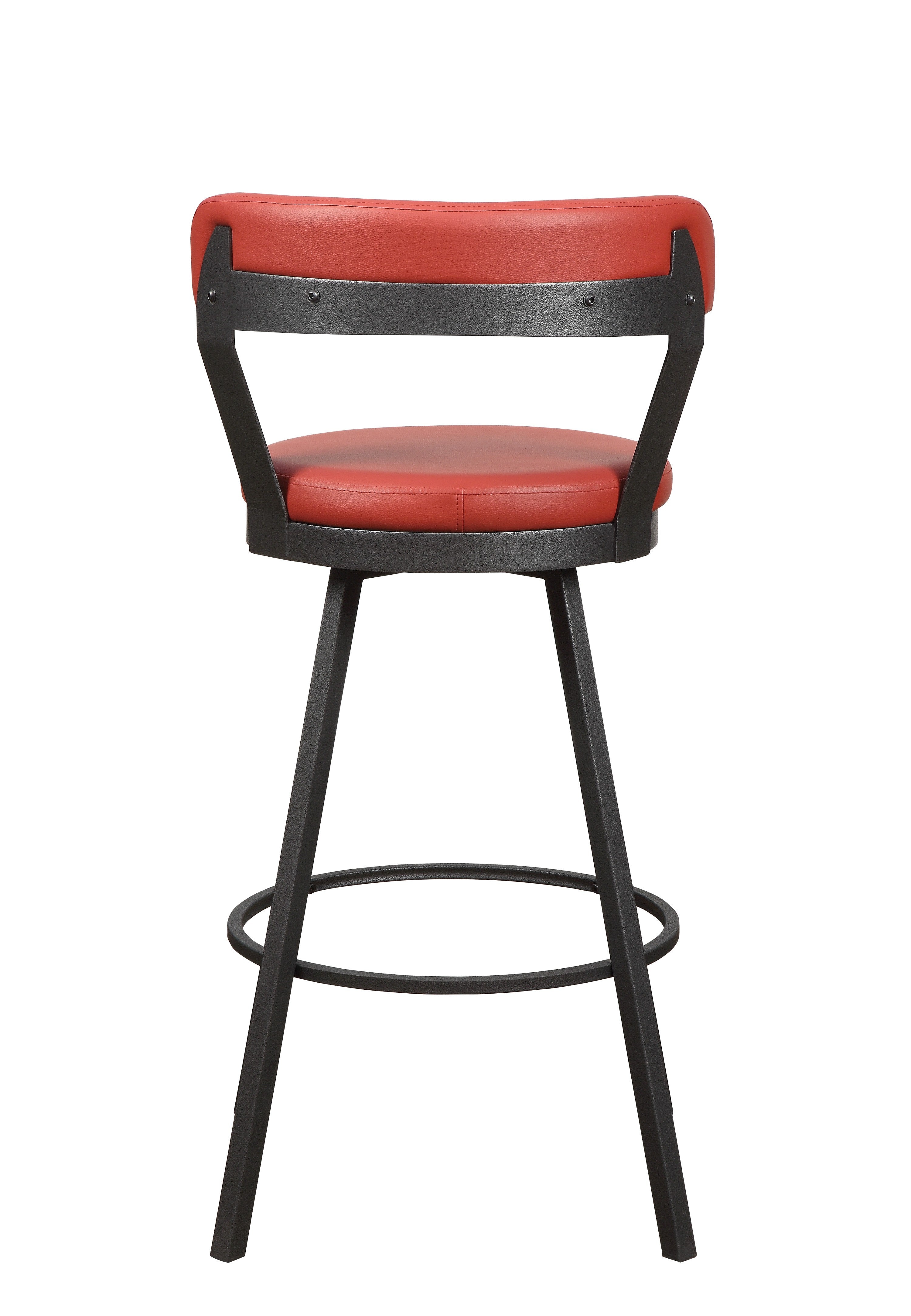 Appert Red/Dark Gray Swivel Pub Height Chair, Set of 2 - 5566-29RD - Bien Home Furniture & Electronics