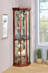 Appledale Medium Brown 6-Shelf Corner Curio Cabinet - 3393 - Bien Home Furniture & Electronics