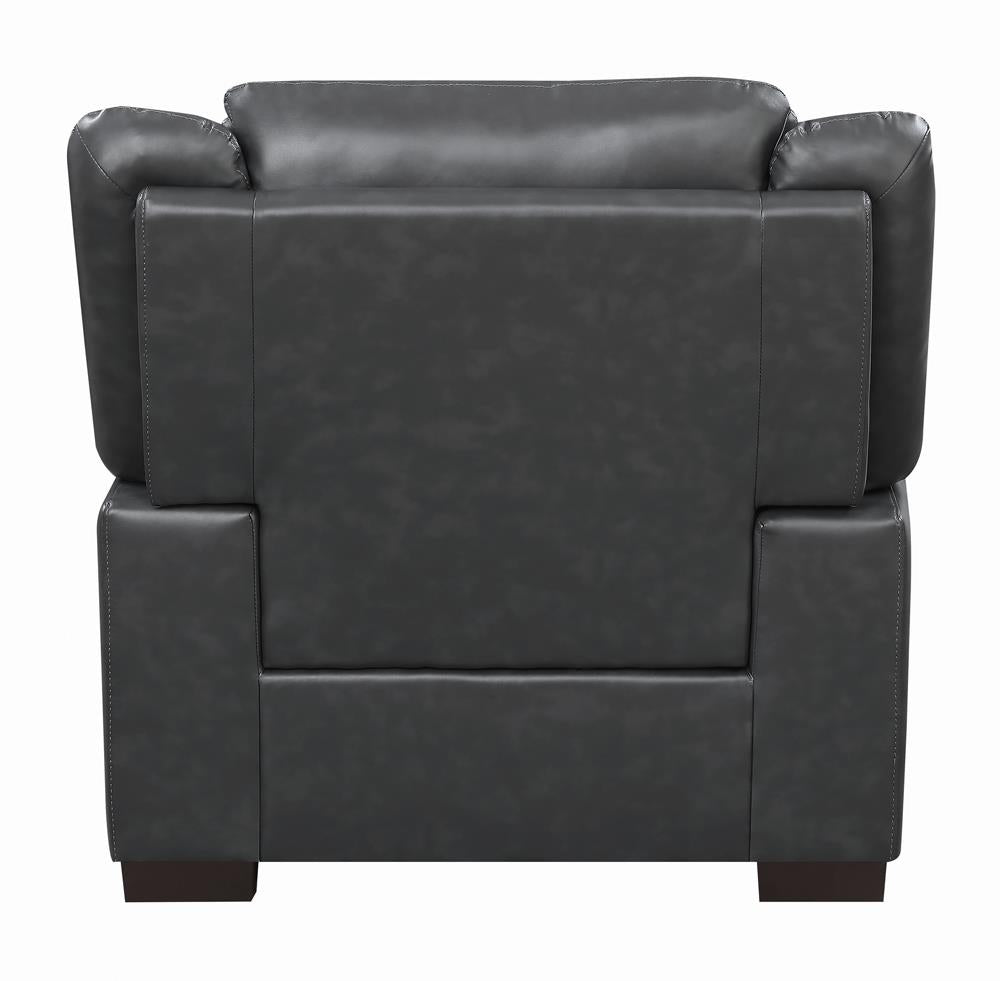 Arabella Gray Pillow Top Upholstered Chair - 506593 - Bien Home Furniture & Electronics