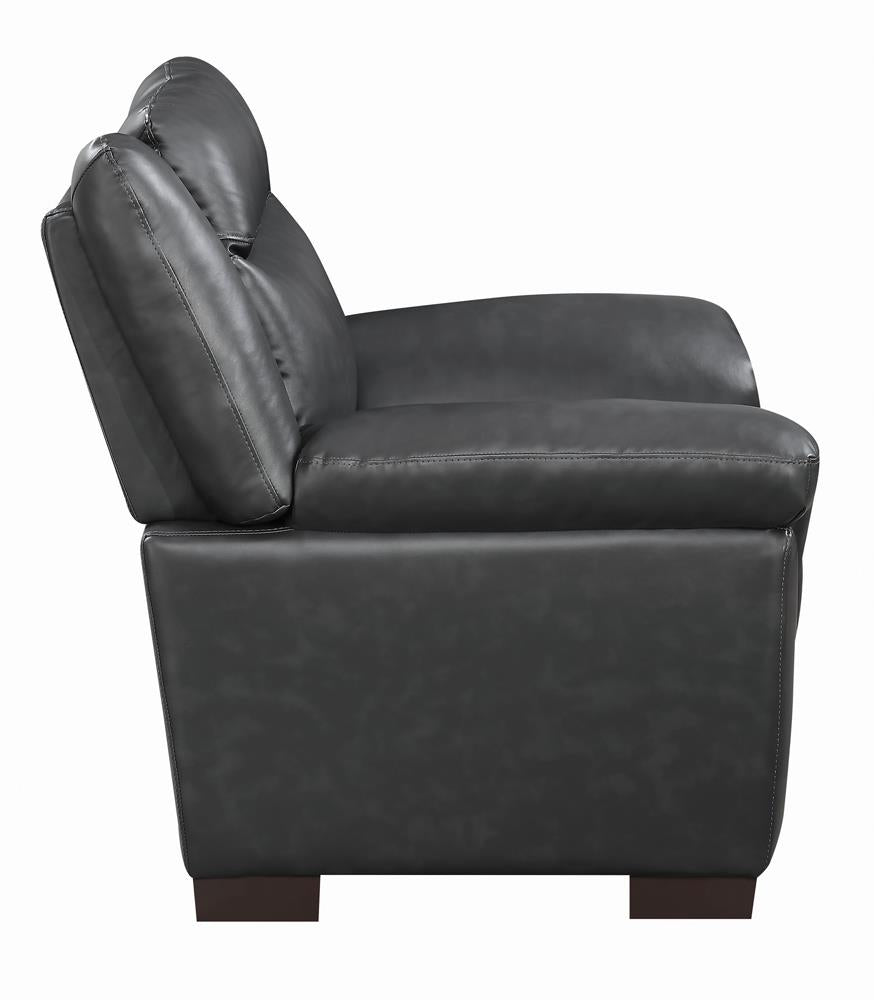 Arabella Gray Pillow Top Upholstered Chair - 506593 - Bien Home Furniture & Electronics