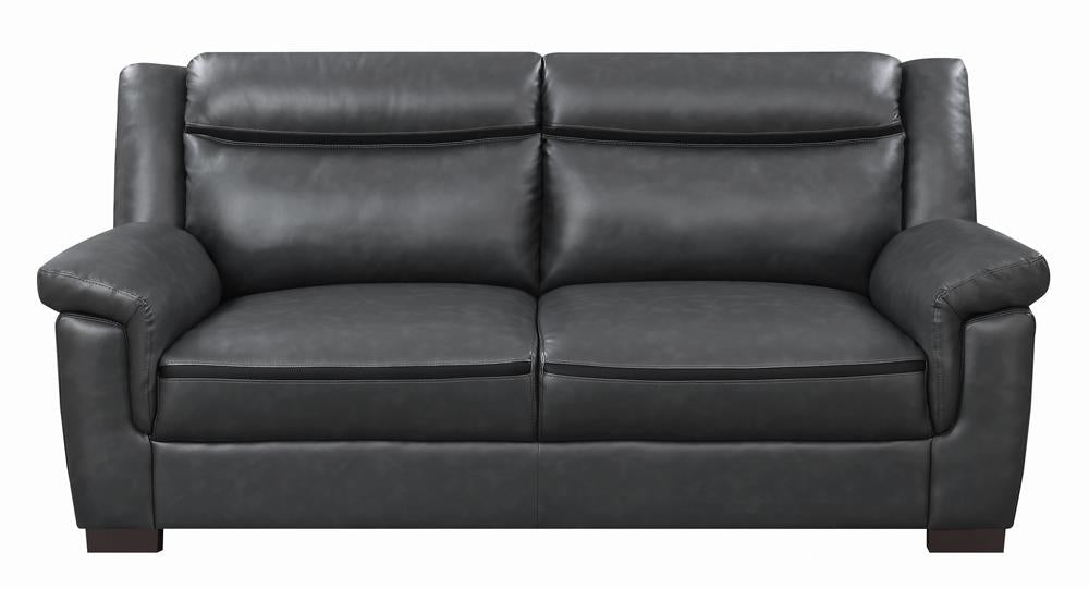 Arabella Pillow Top Upholstered Sofa Gray - 506591 - Bien Home Furniture & Electronics