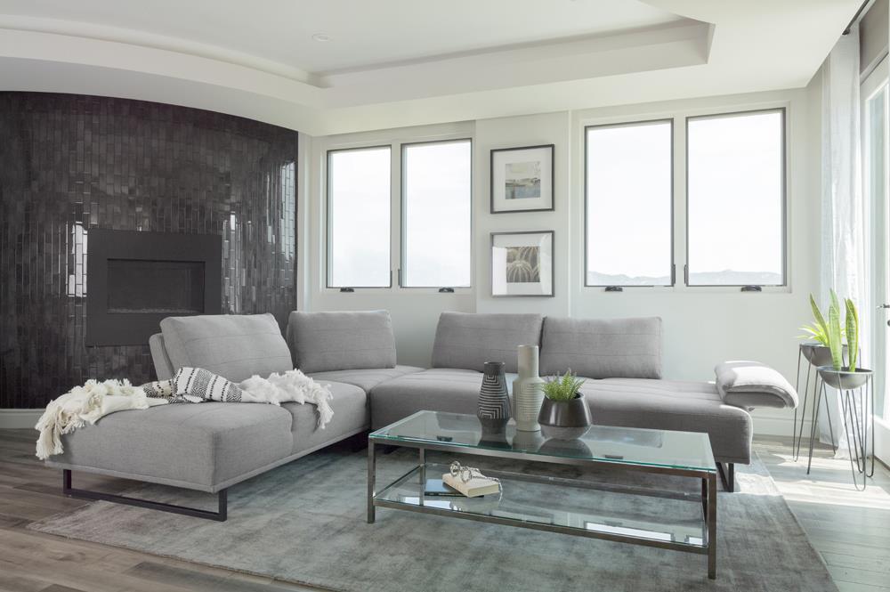Arden 2-Piece Adjustable Back Sectional Taupe - 508888 - Bien Home Furniture & Electronics