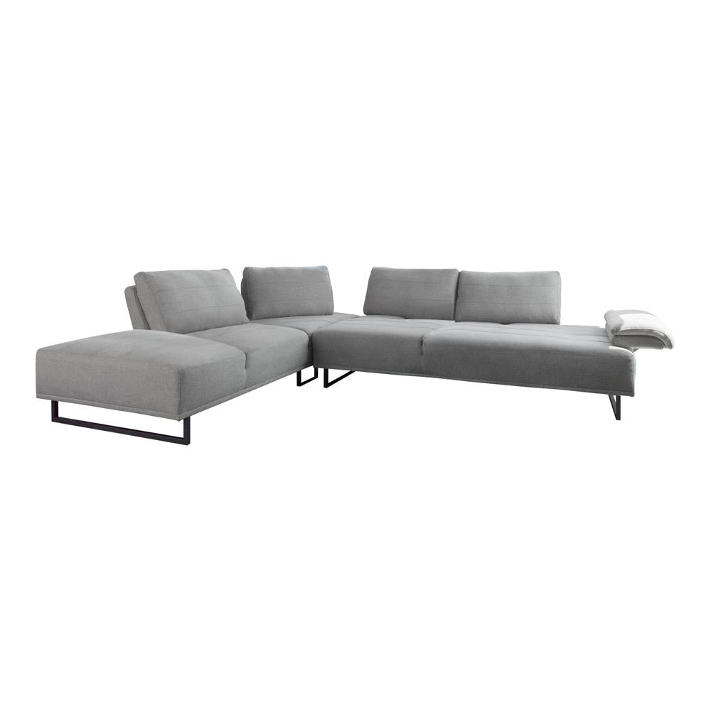 Arden 2-Piece Adjustable Back Sectional Taupe - 508888 - Bien Home Furniture & Electronics