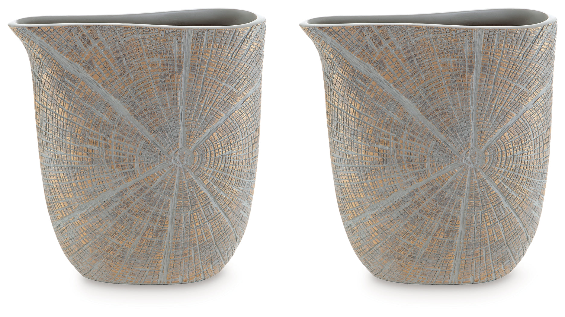 Ardenley Antique Gold Finish Vase, Set of 2 - A2000607 - Bien Home Furniture & Electronics