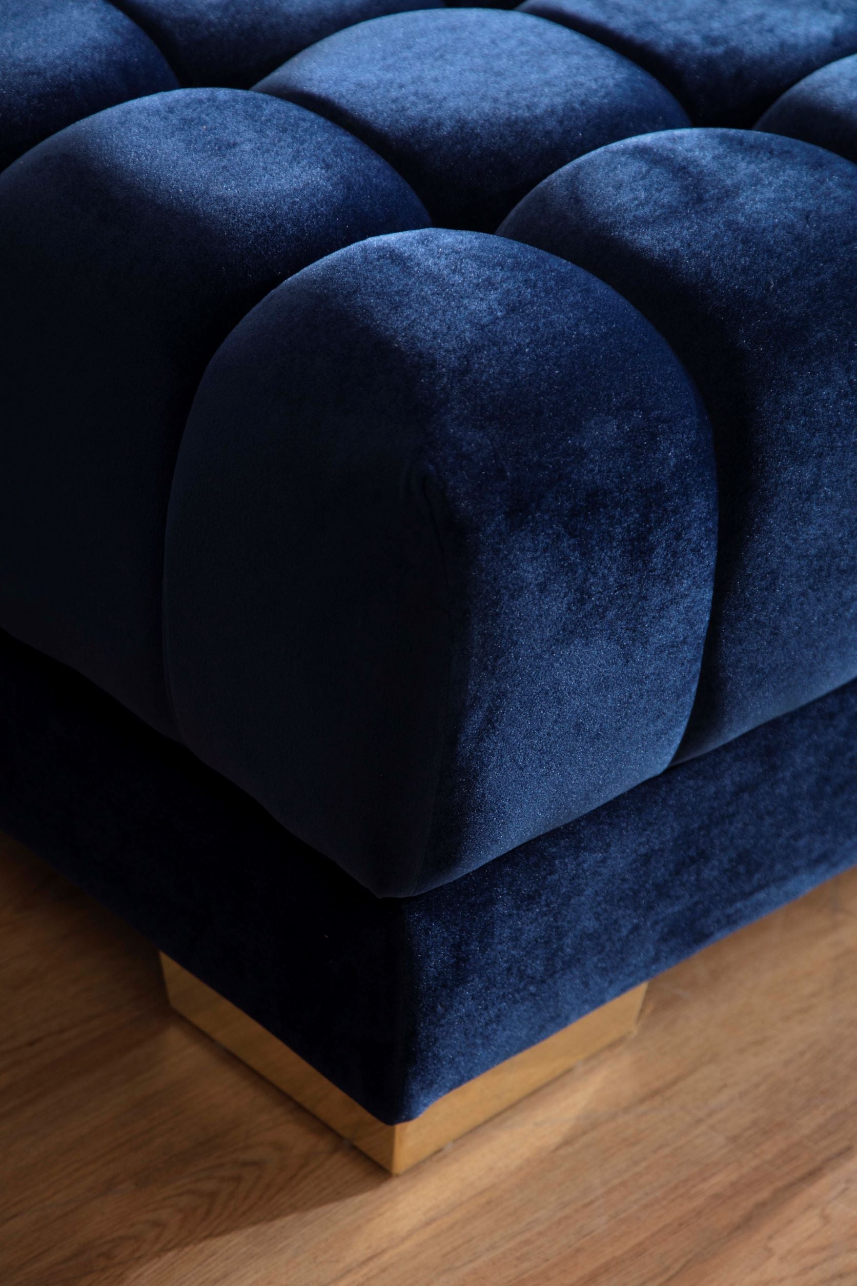 Ariana Blue Velvet Double Chaise Sectional - ARIANABLUE-SEC - Bien Home Furniture & Electronics
