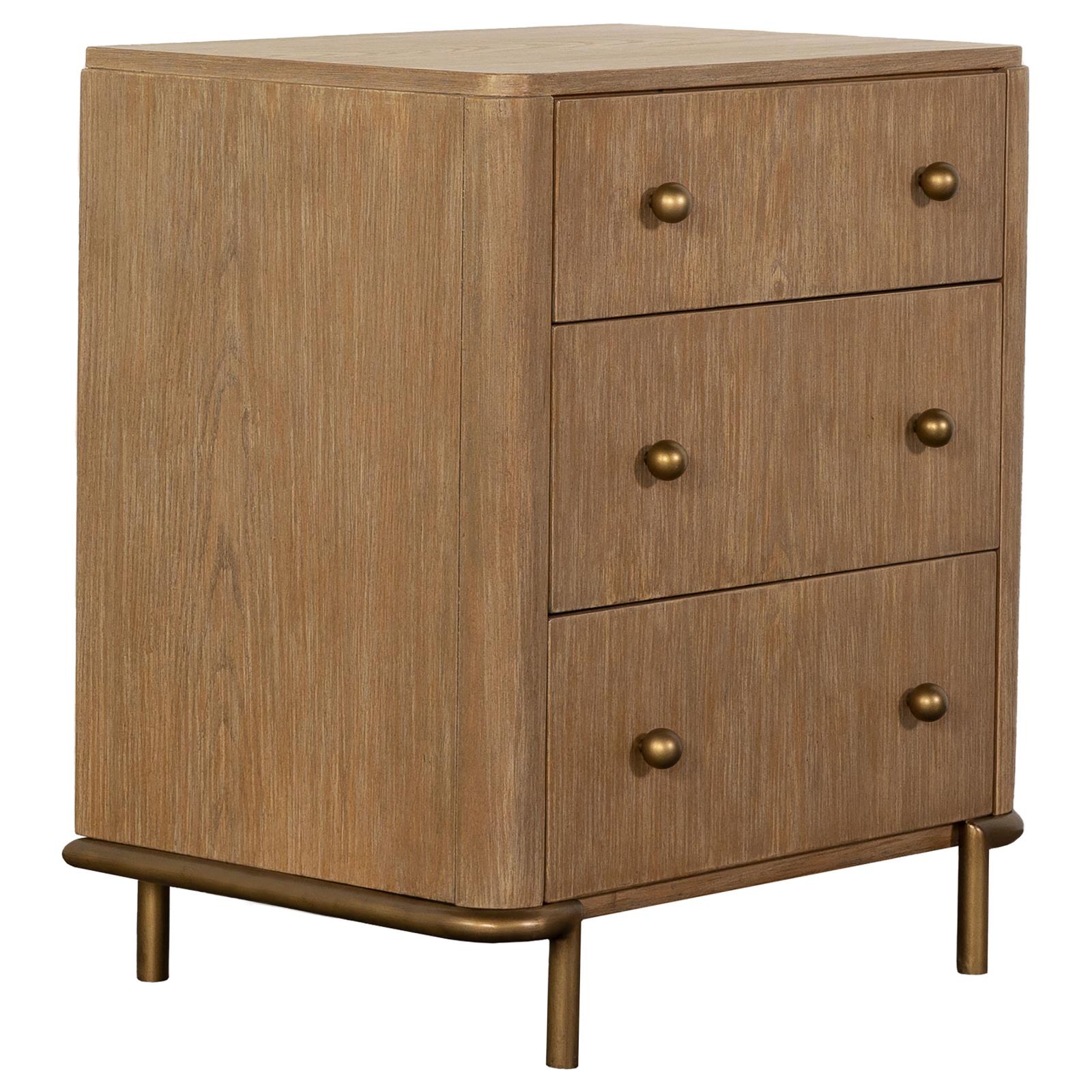 Arini 3-Drawer Nightstand with Dual USB Ports Sand Wash - 224302 - Bien Home Furniture & Electronics