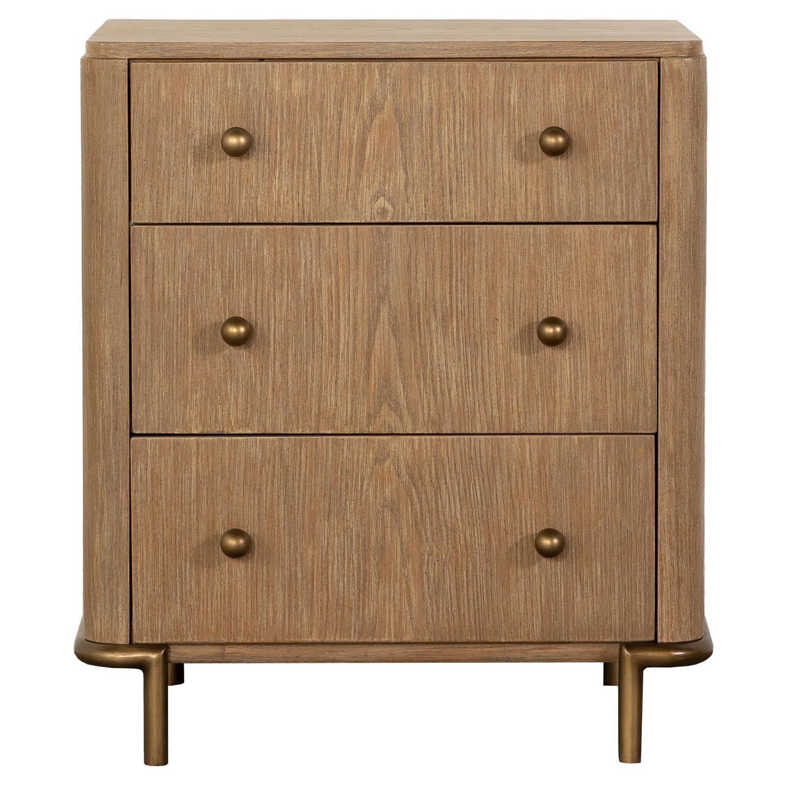 Arini 3-Drawer Nightstand with Dual USB Ports Sand Wash - 224302 - Bien Home Furniture & Electronics
