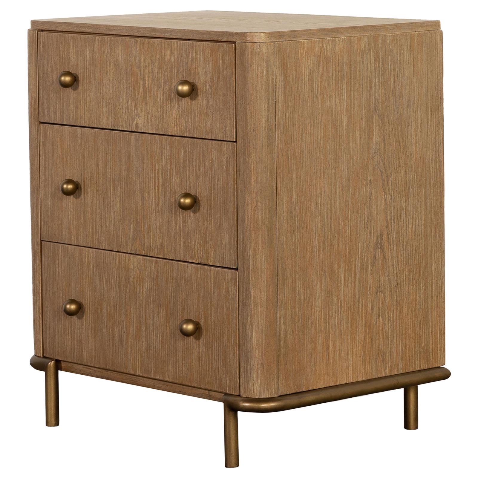 Arini 3-Drawer Nightstand with Dual USB Ports Sand Wash - 224302 - Bien Home Furniture & Electronics