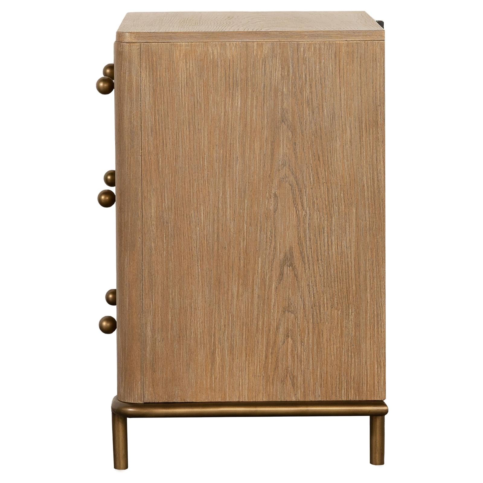 Arini 3-Drawer Nightstand with Dual USB Ports Sand Wash - 224302 - Bien Home Furniture & Electronics