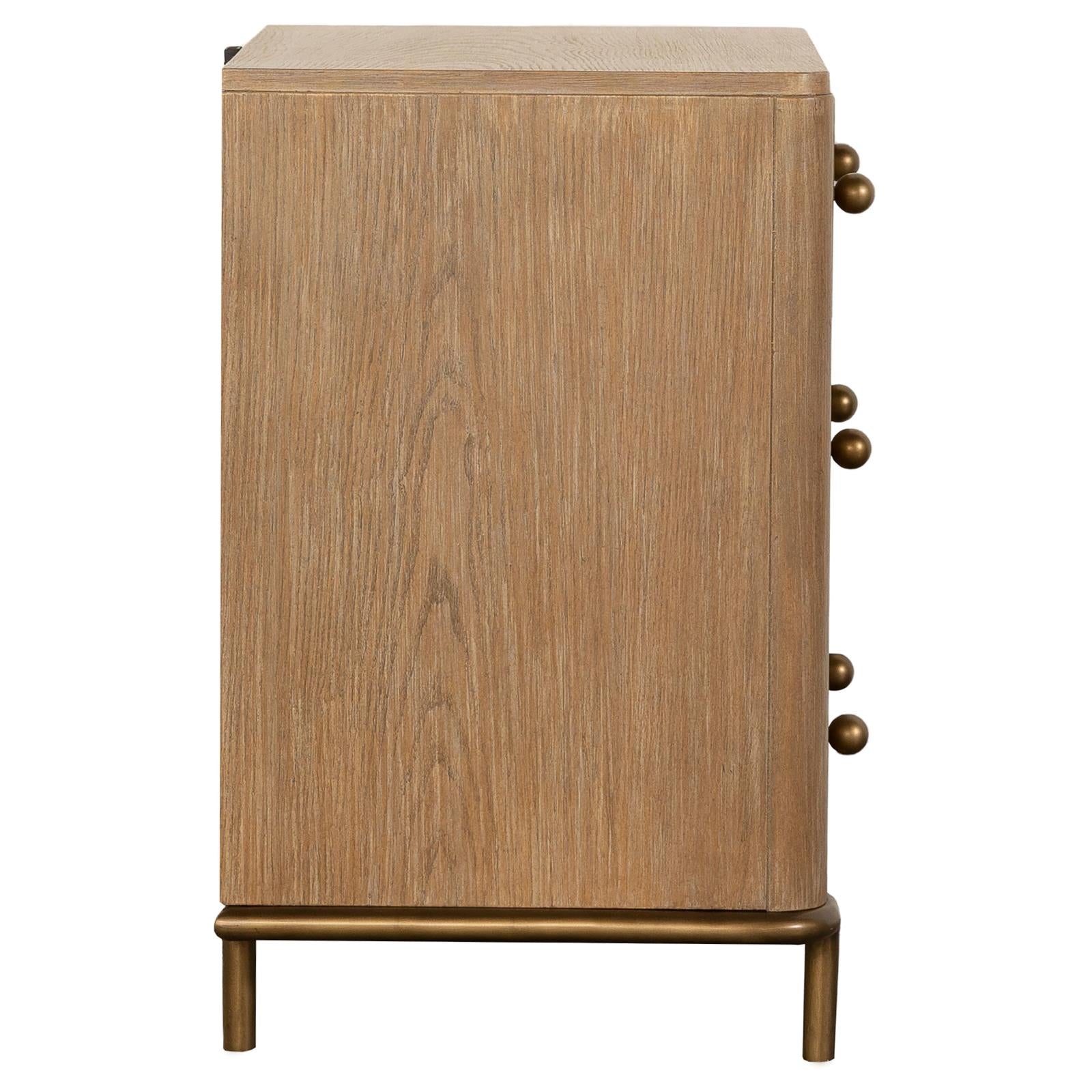 Arini 3-Drawer Nightstand with Dual USB Ports Sand Wash - 224302 - Bien Home Furniture & Electronics