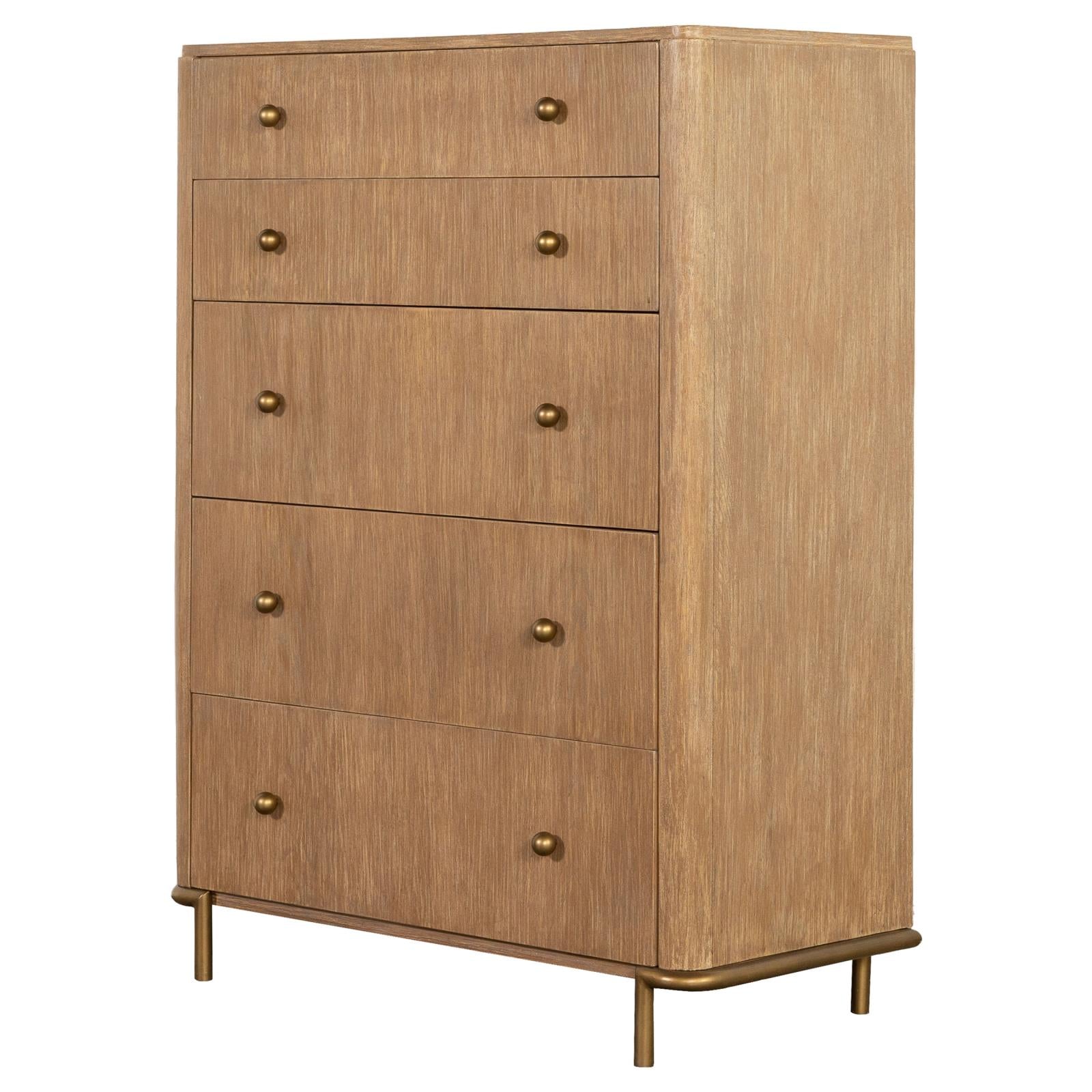 Arini Sand Wash 5-Drawer Chest - 224305 - Bien Home Furniture & Electronics