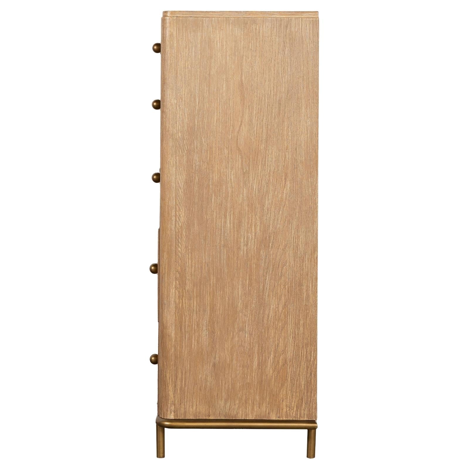 Arini Sand Wash 5-Drawer Chest - 224305 - Bien Home Furniture & Electronics